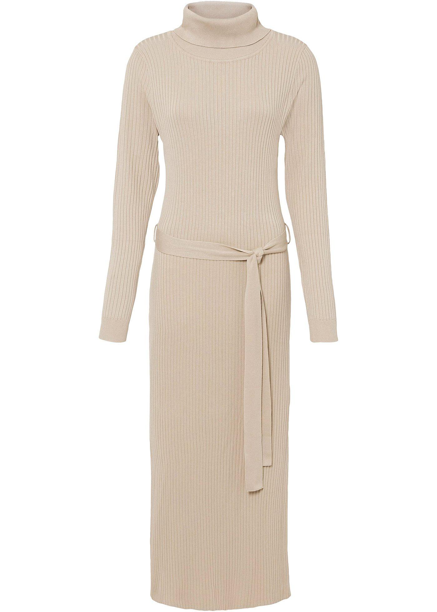 Robe en maille avec ceinture à nouer