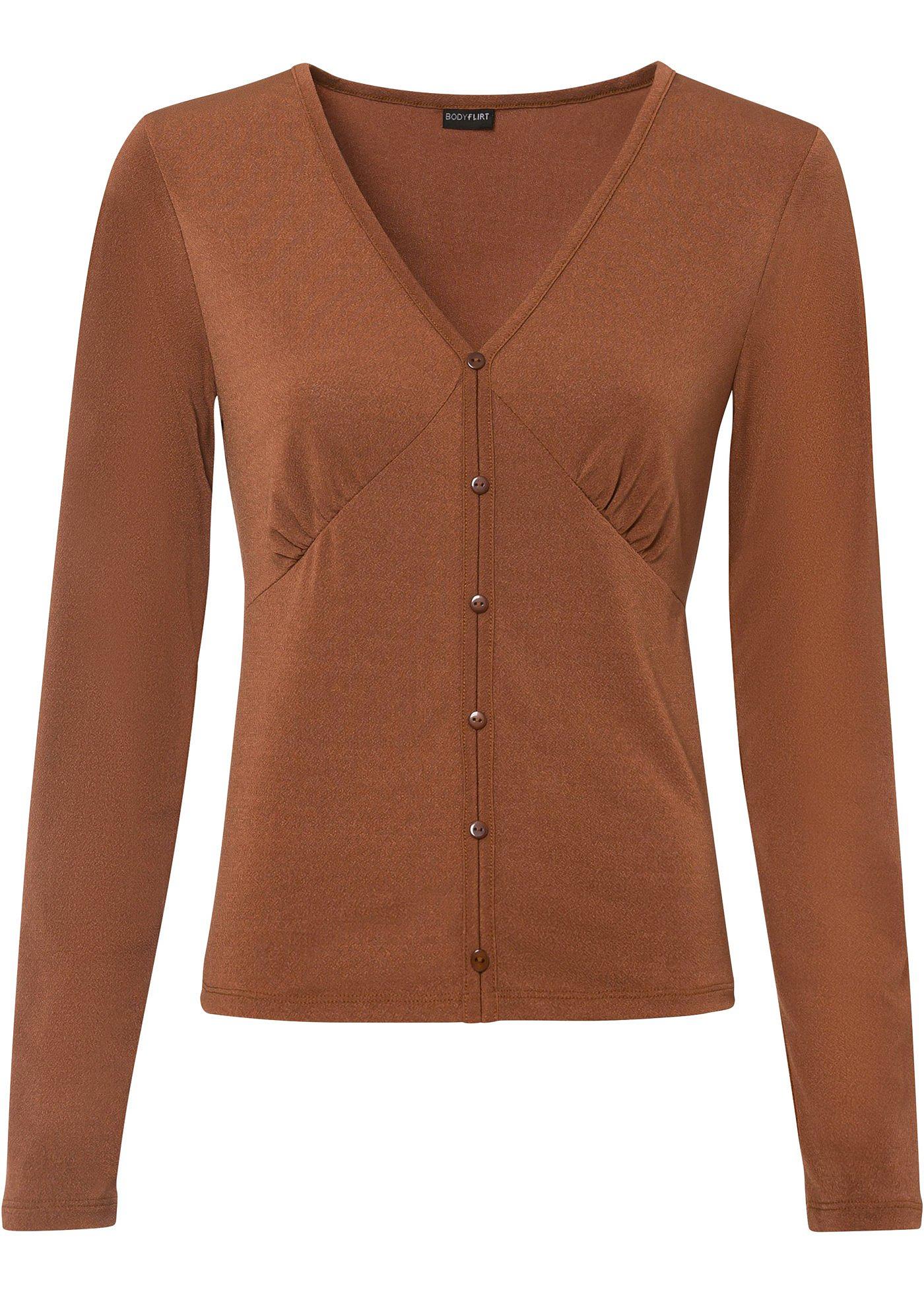 T-shirt manches longues à col V