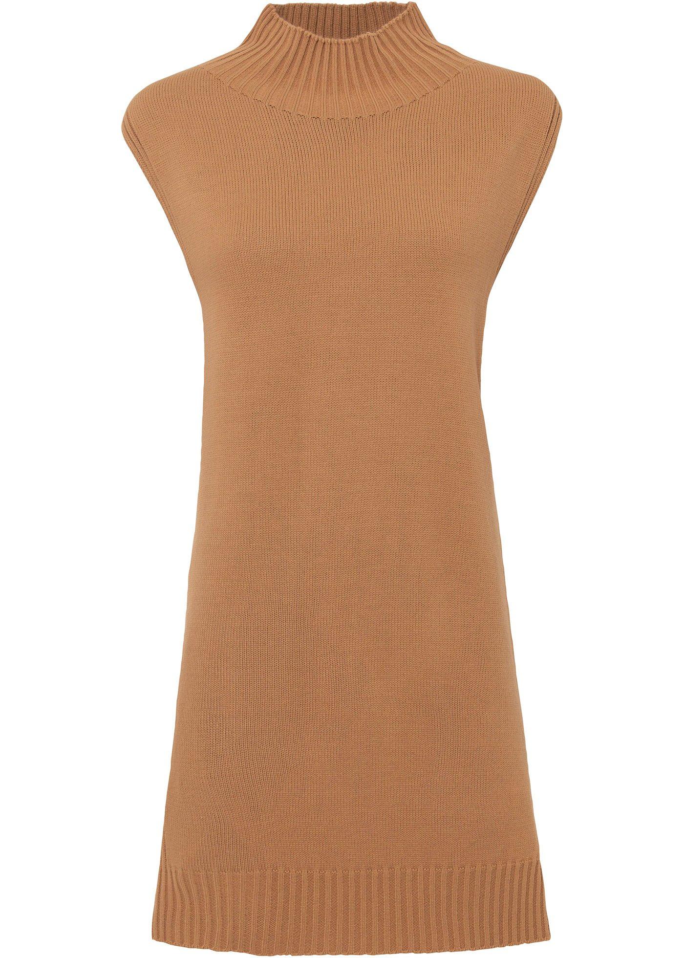 Pull sans manches avec fentes latérales