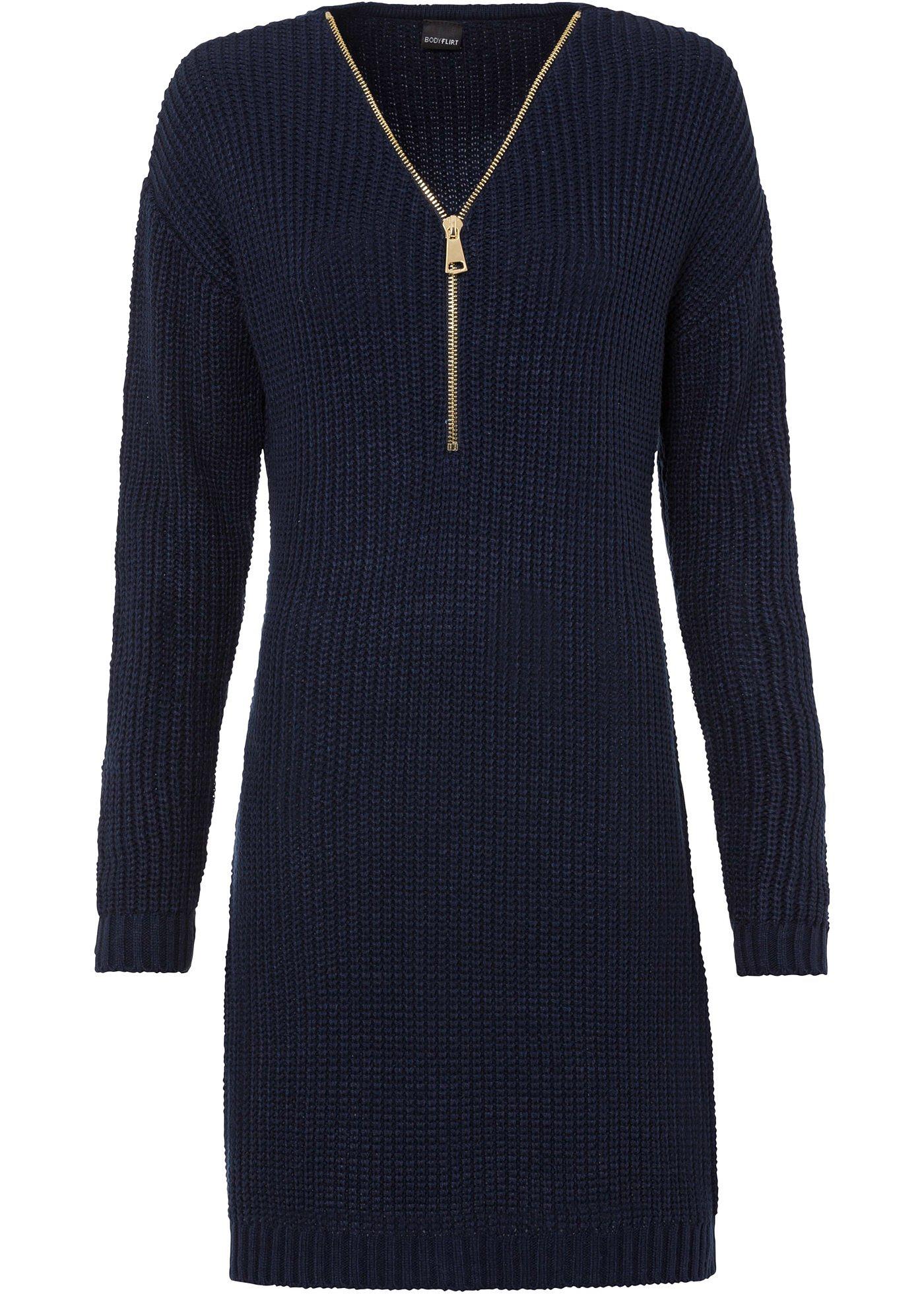 Robe en maille avec zip