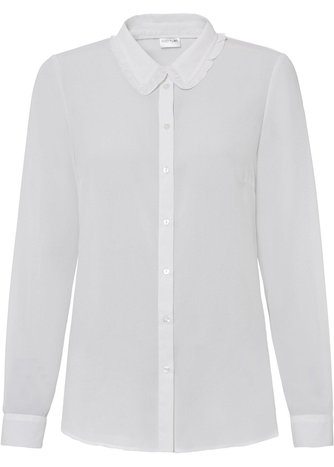 Chemisier avec ruchés en polyester recyclé