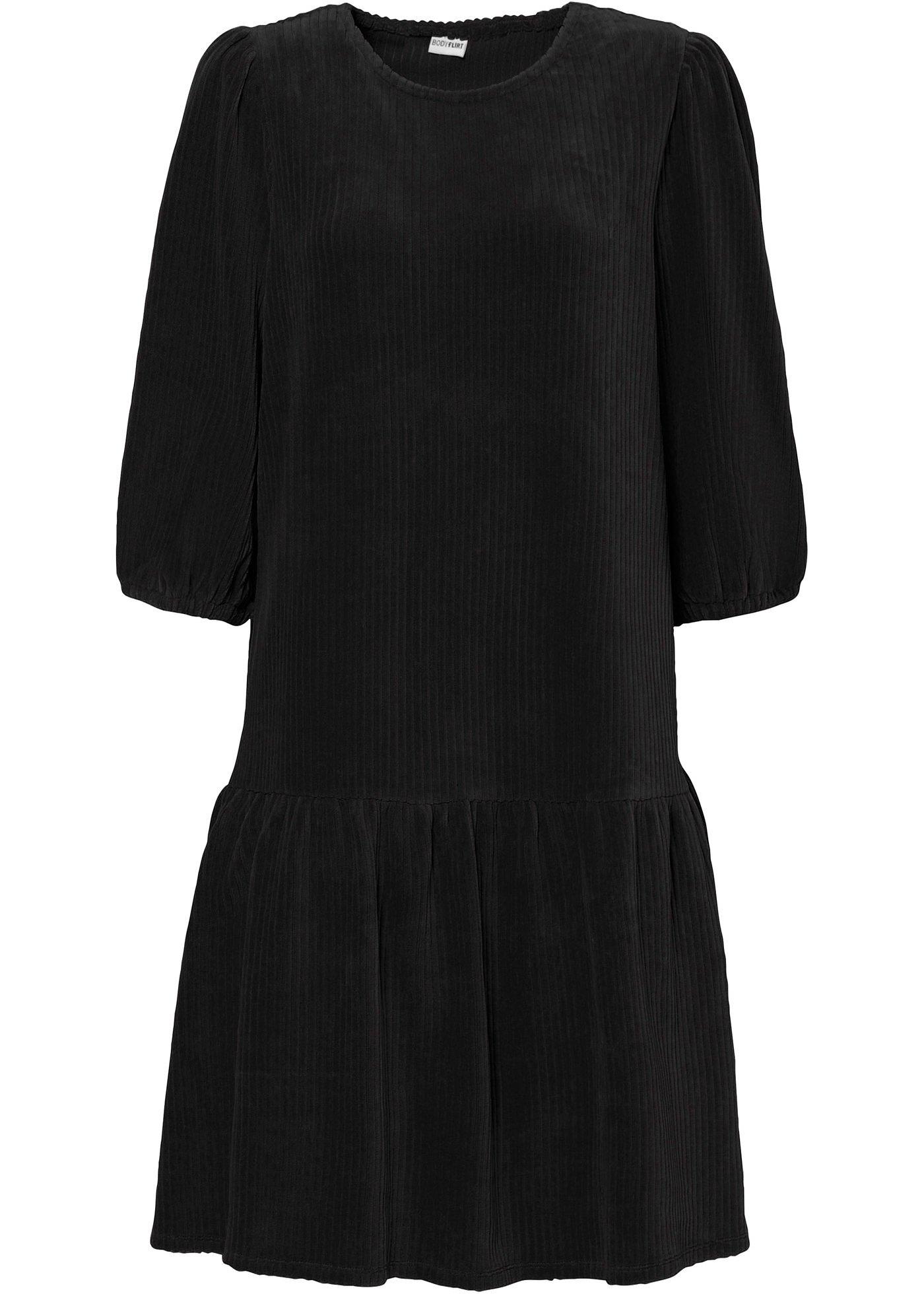 Robe sweat aspect velours côtelé