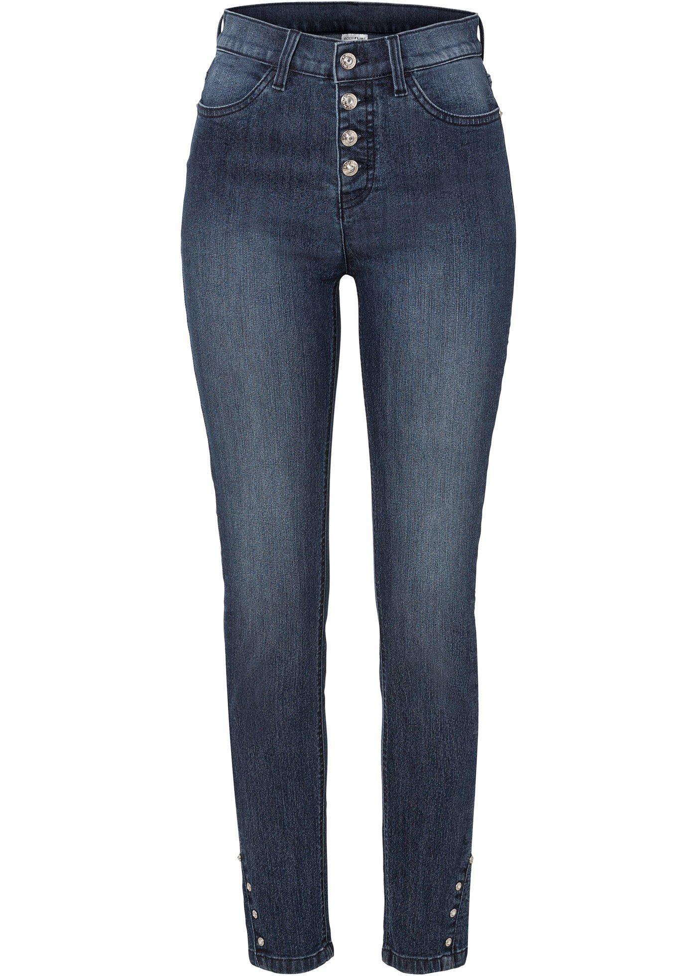 Jean extensible avec rivets