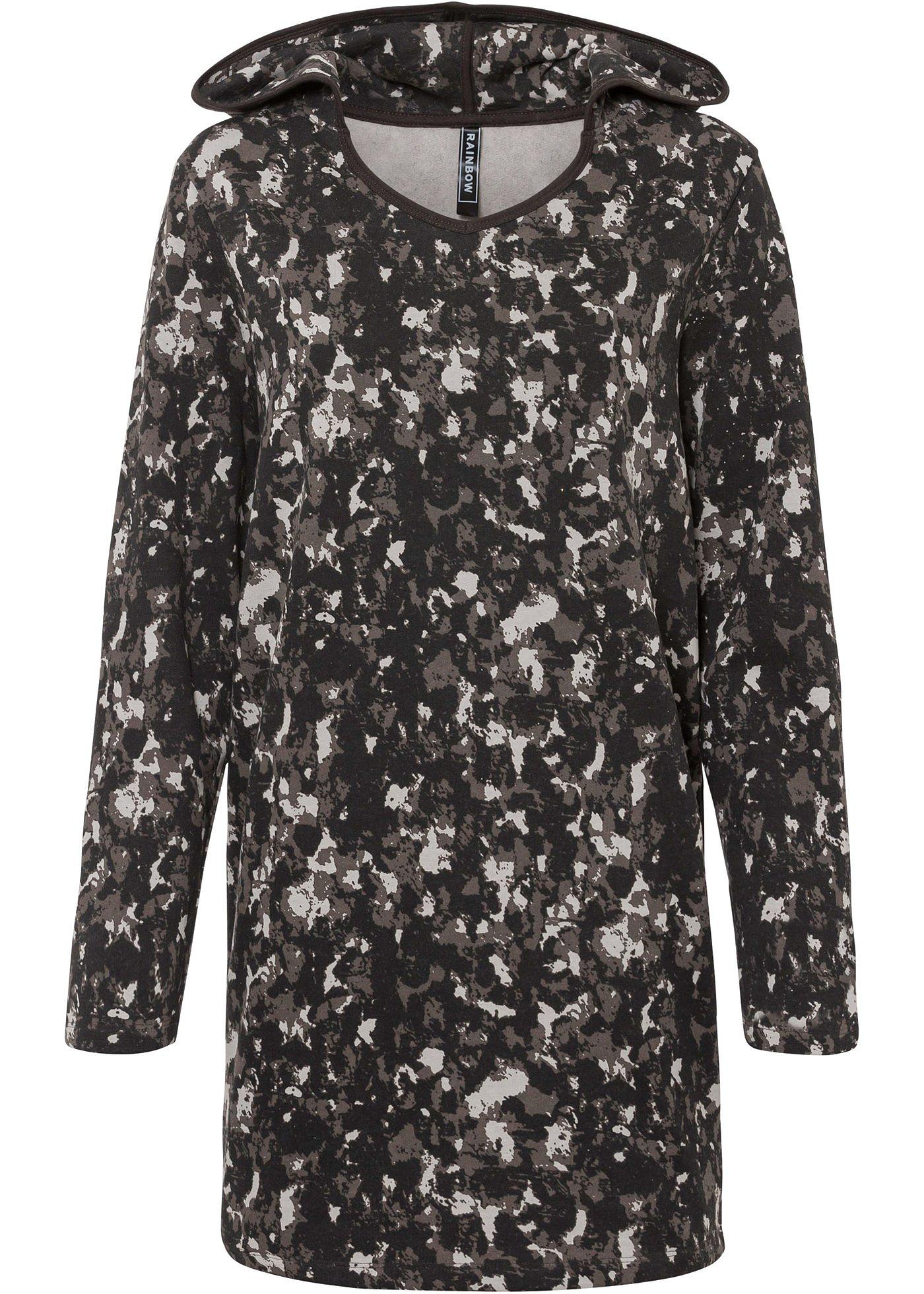 Robe à capuche avec imprimé