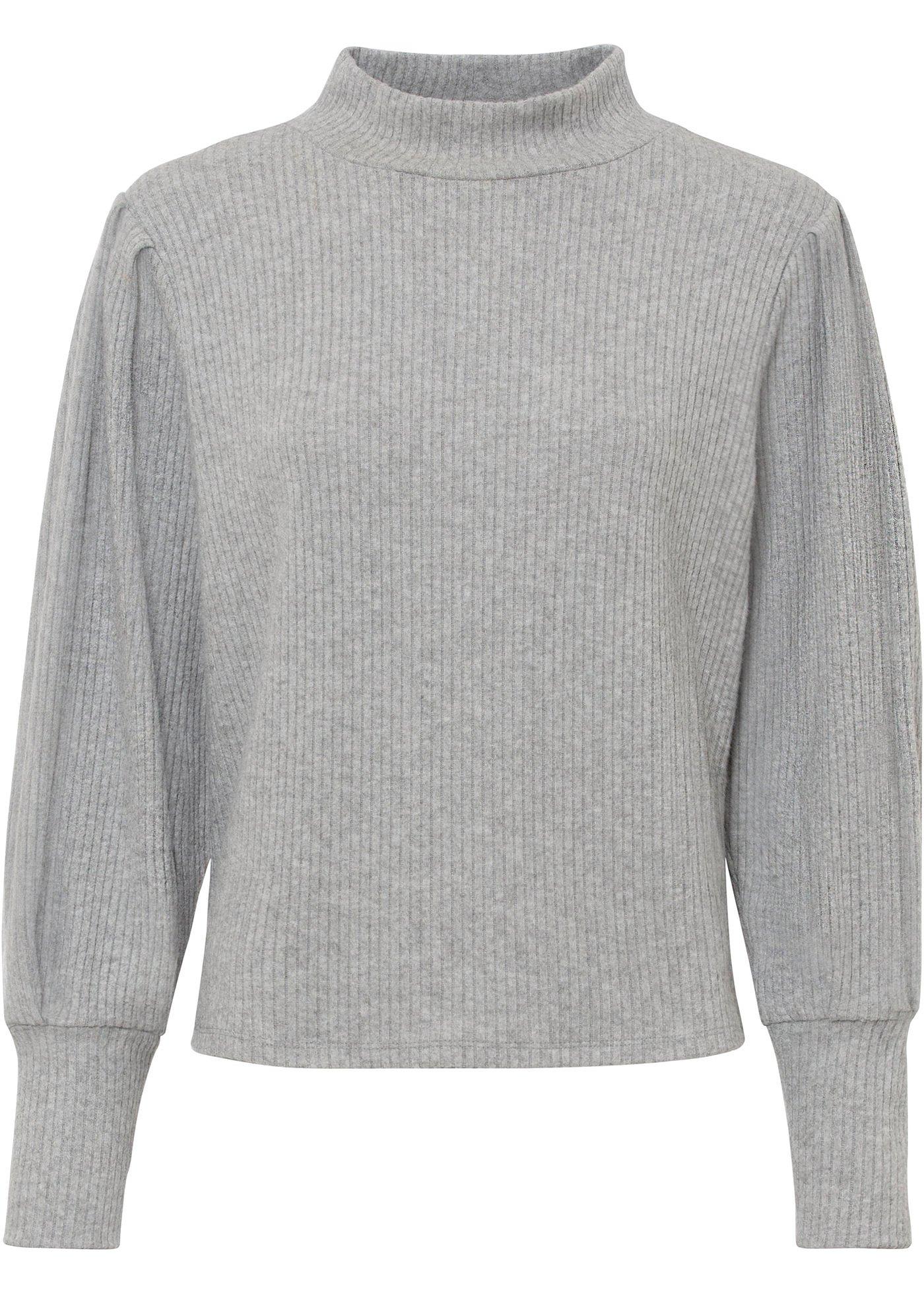 Sweat-shirt douillet côtelé