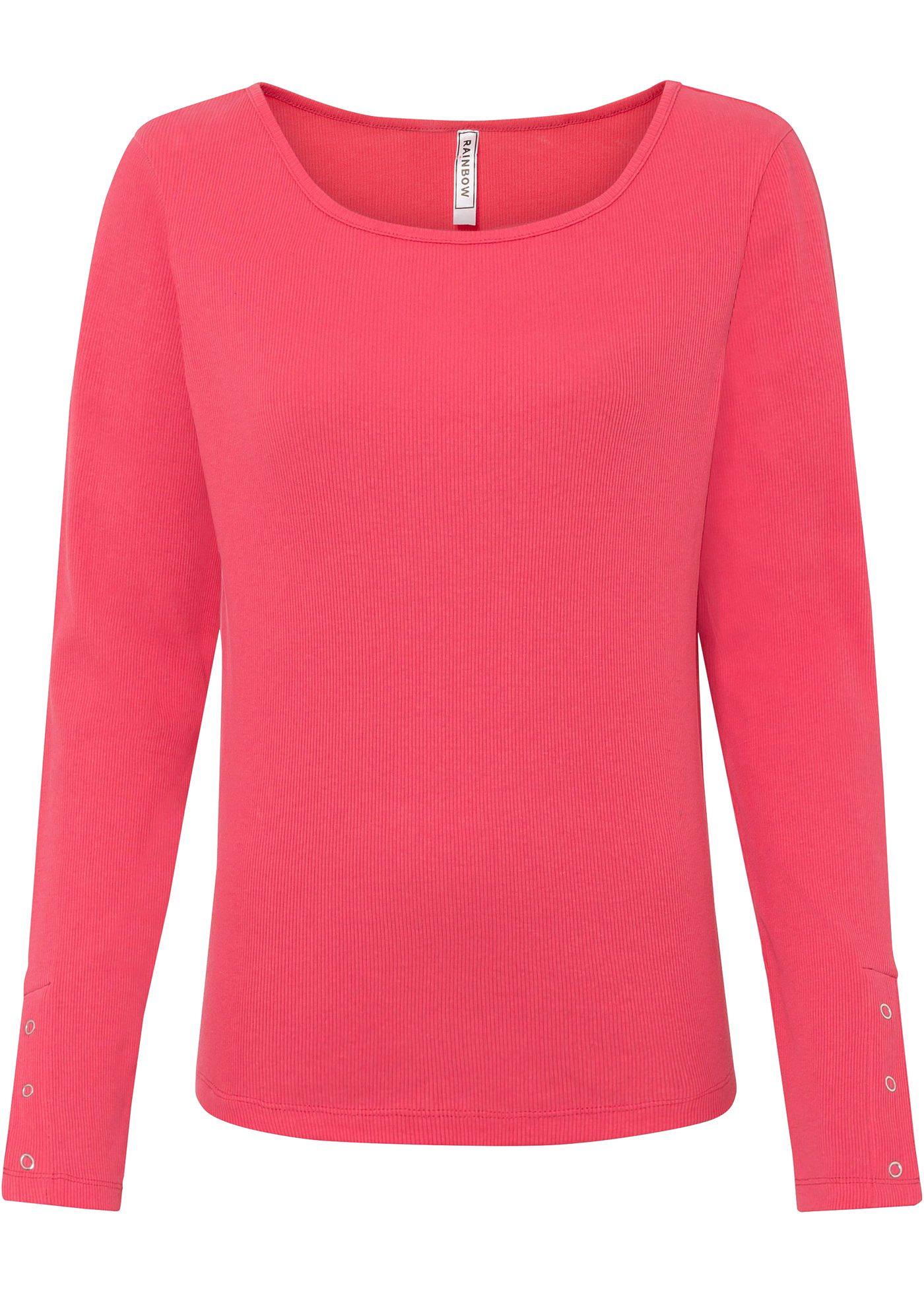 T-shirt manches longues à boutons en coton bio