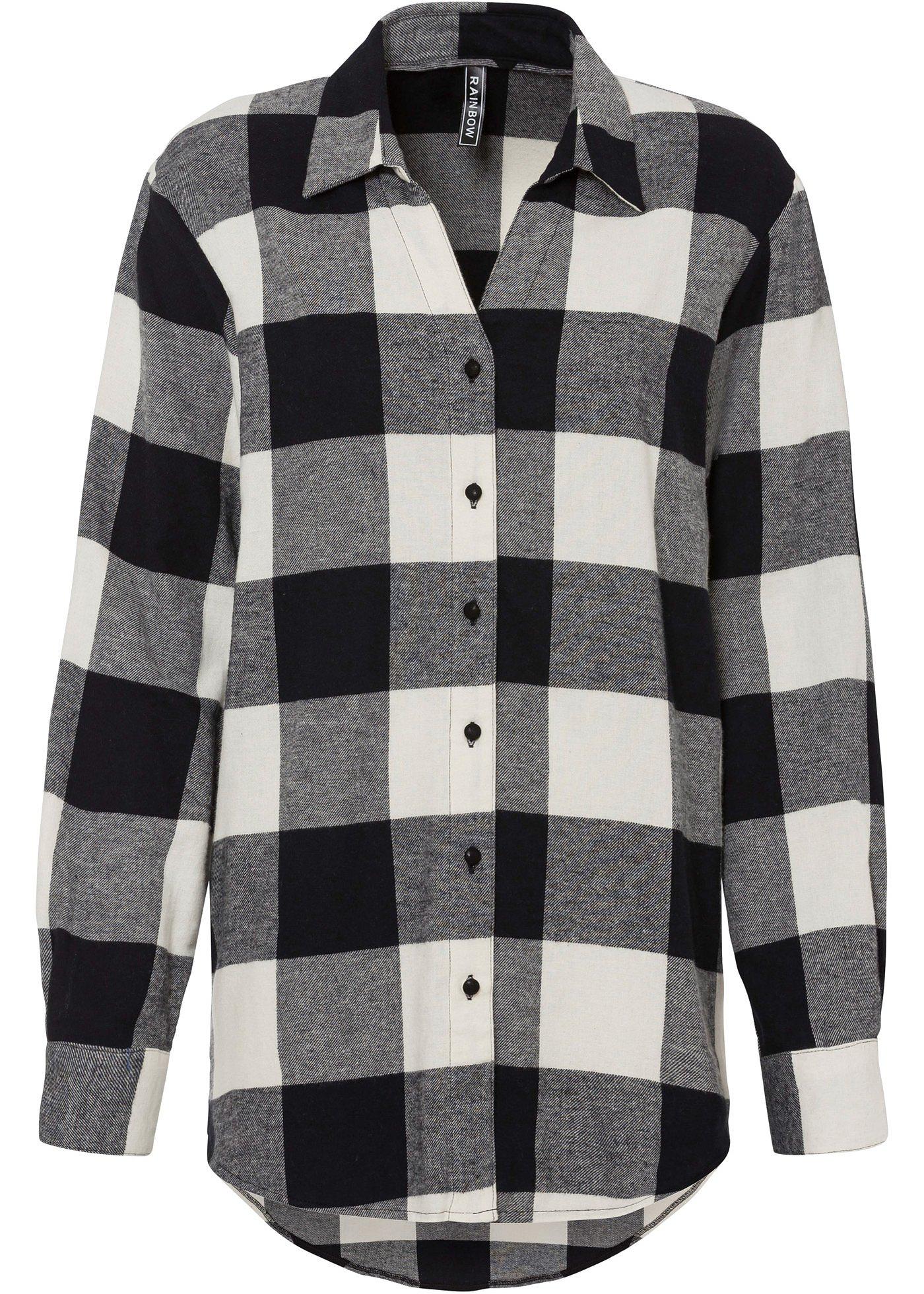 Chemisier oversize en flanelle