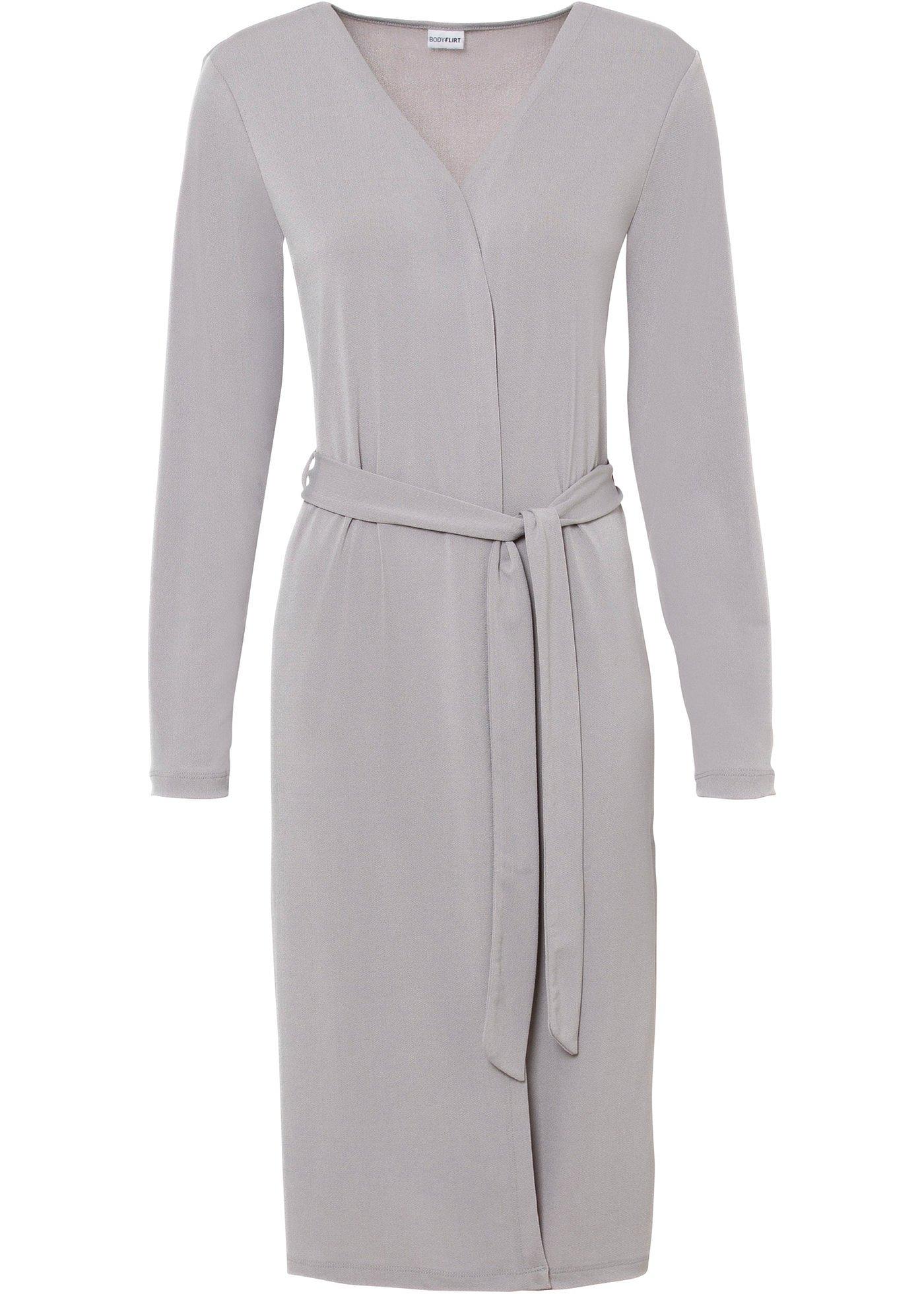 Gilet long avec ceinture à nouer