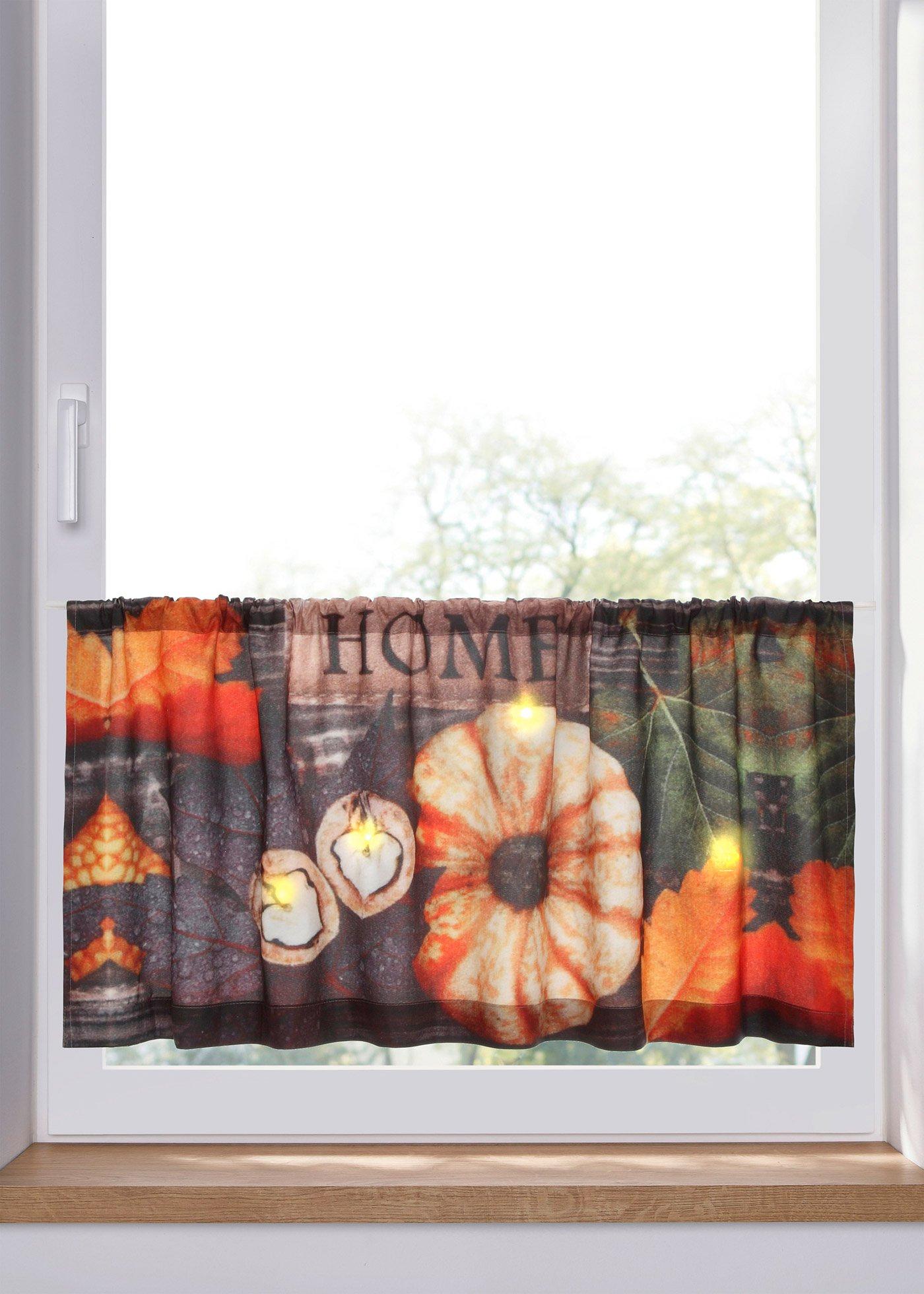 Brise-bise LED à imprimé automnal