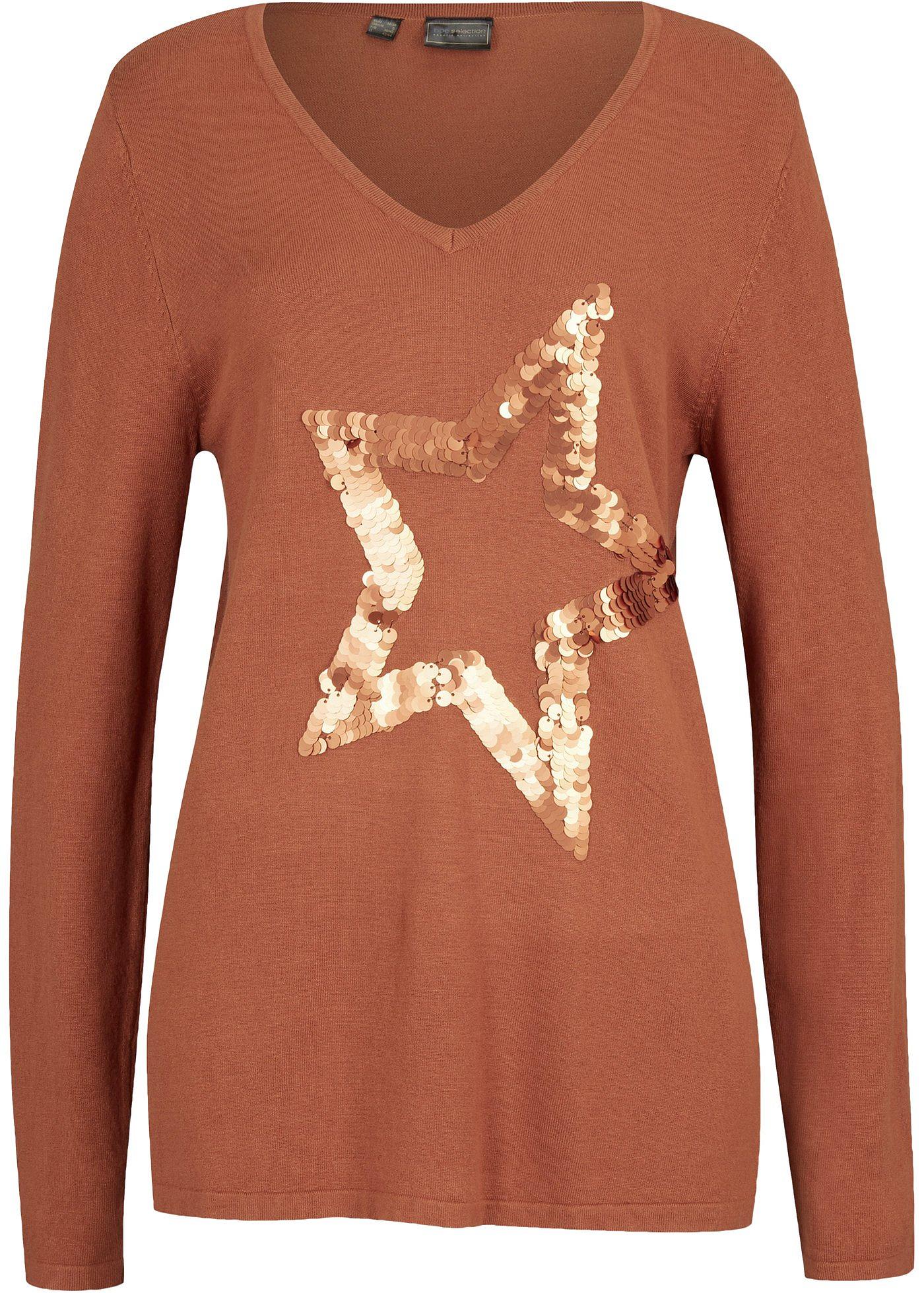 Pull long à paillettes avec viscose durable