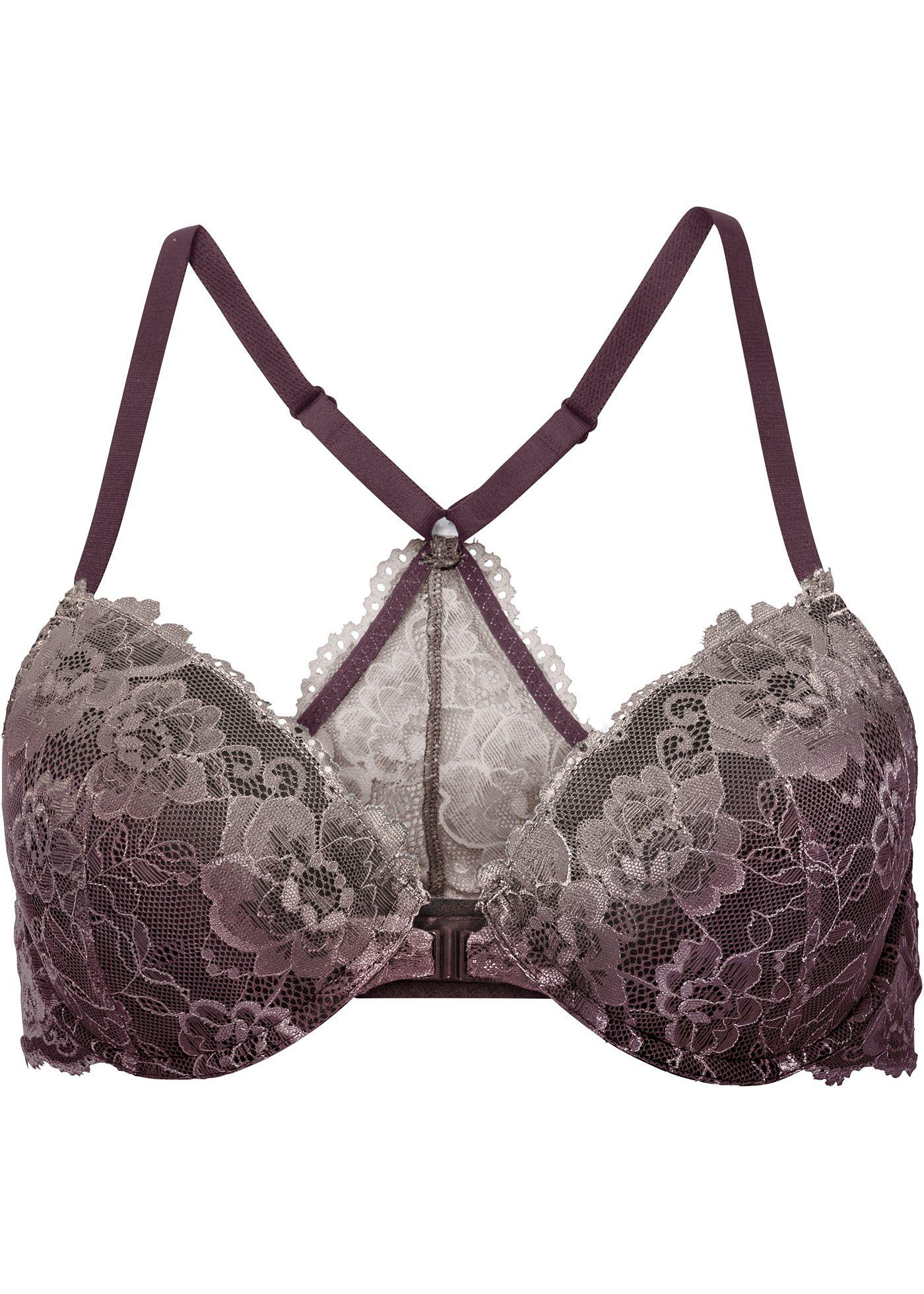 Soutien-gorge à coques et armatures fermeture devant