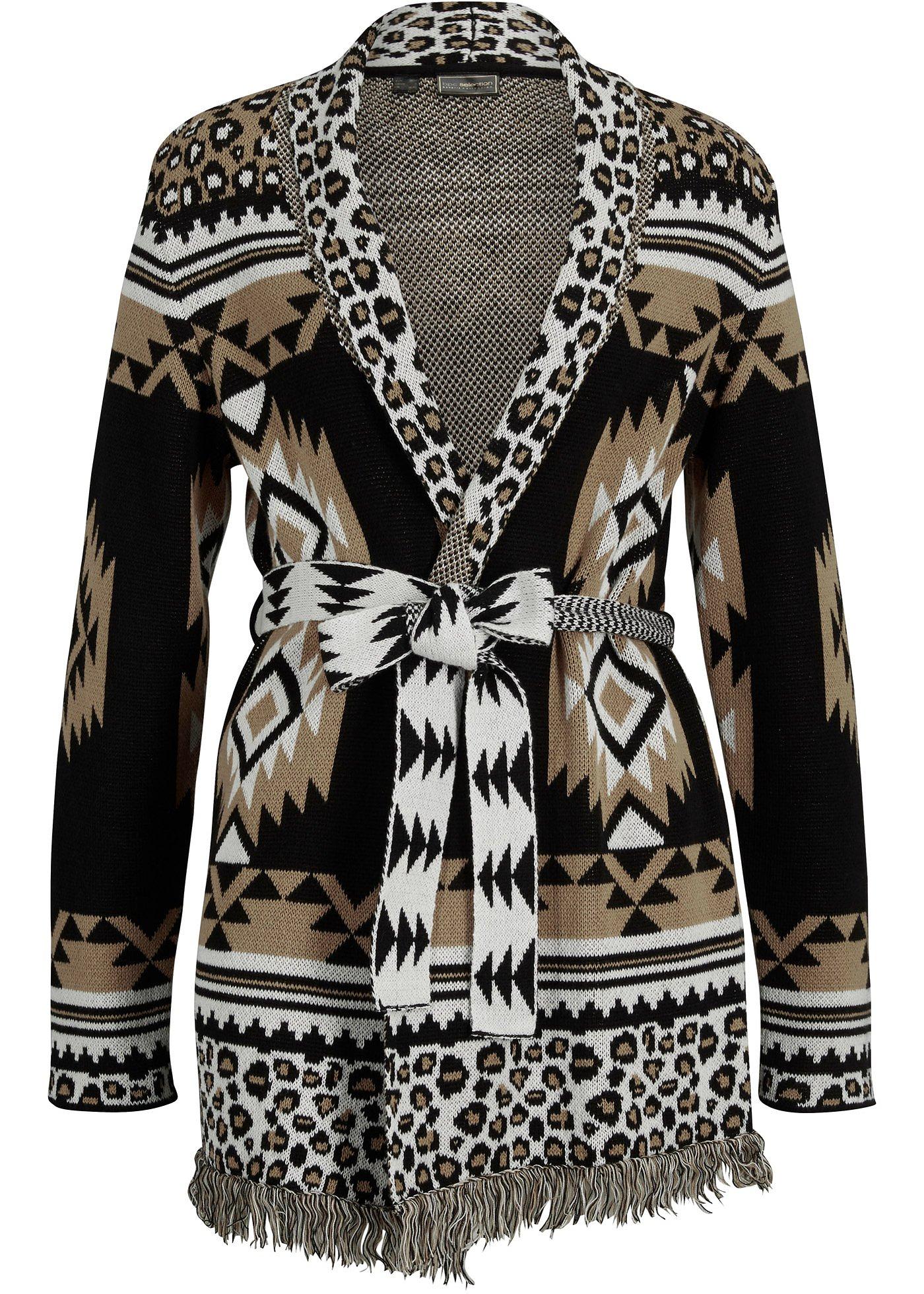 Gilet en maille à nouer