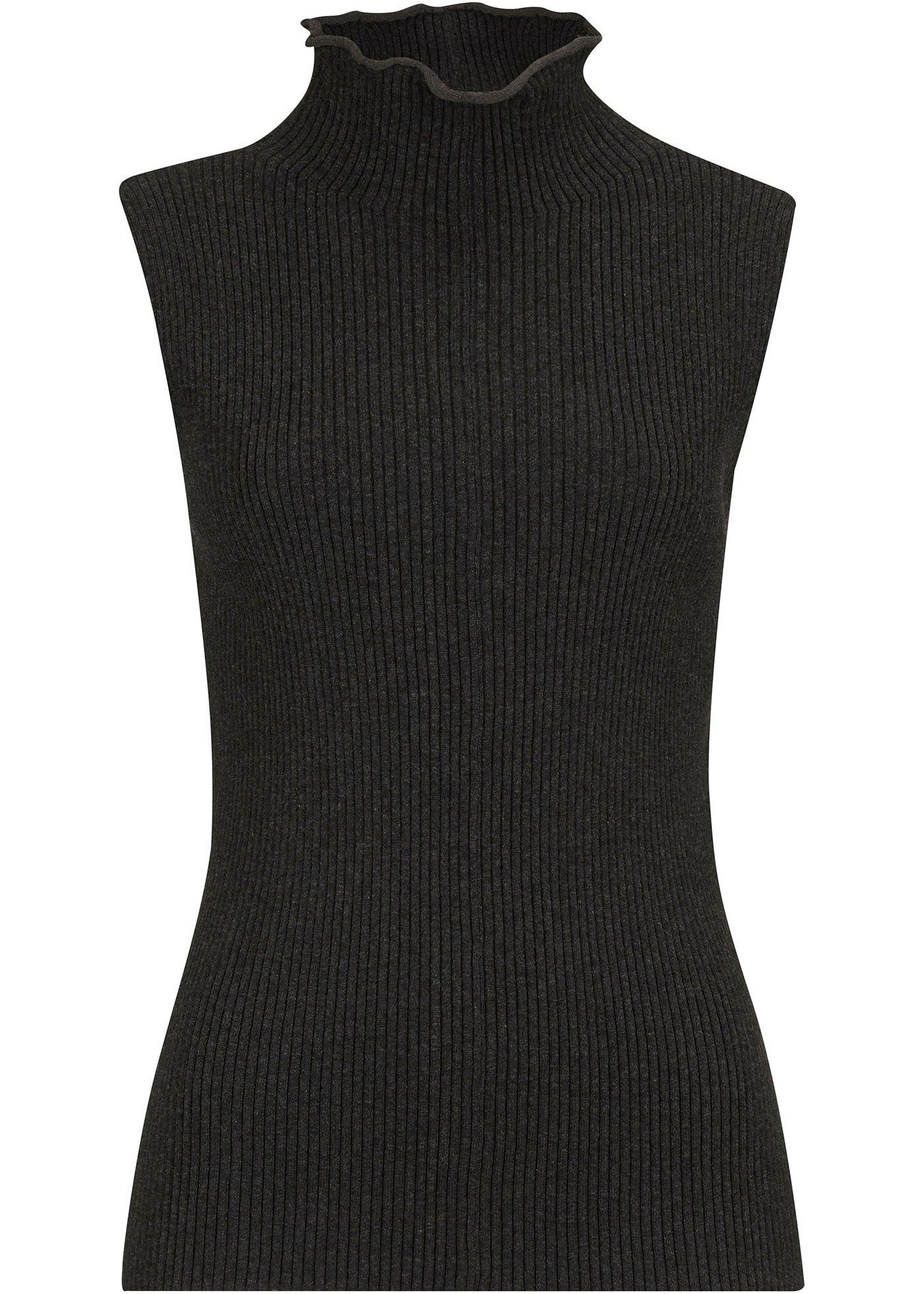 Pull col tortue sans manches