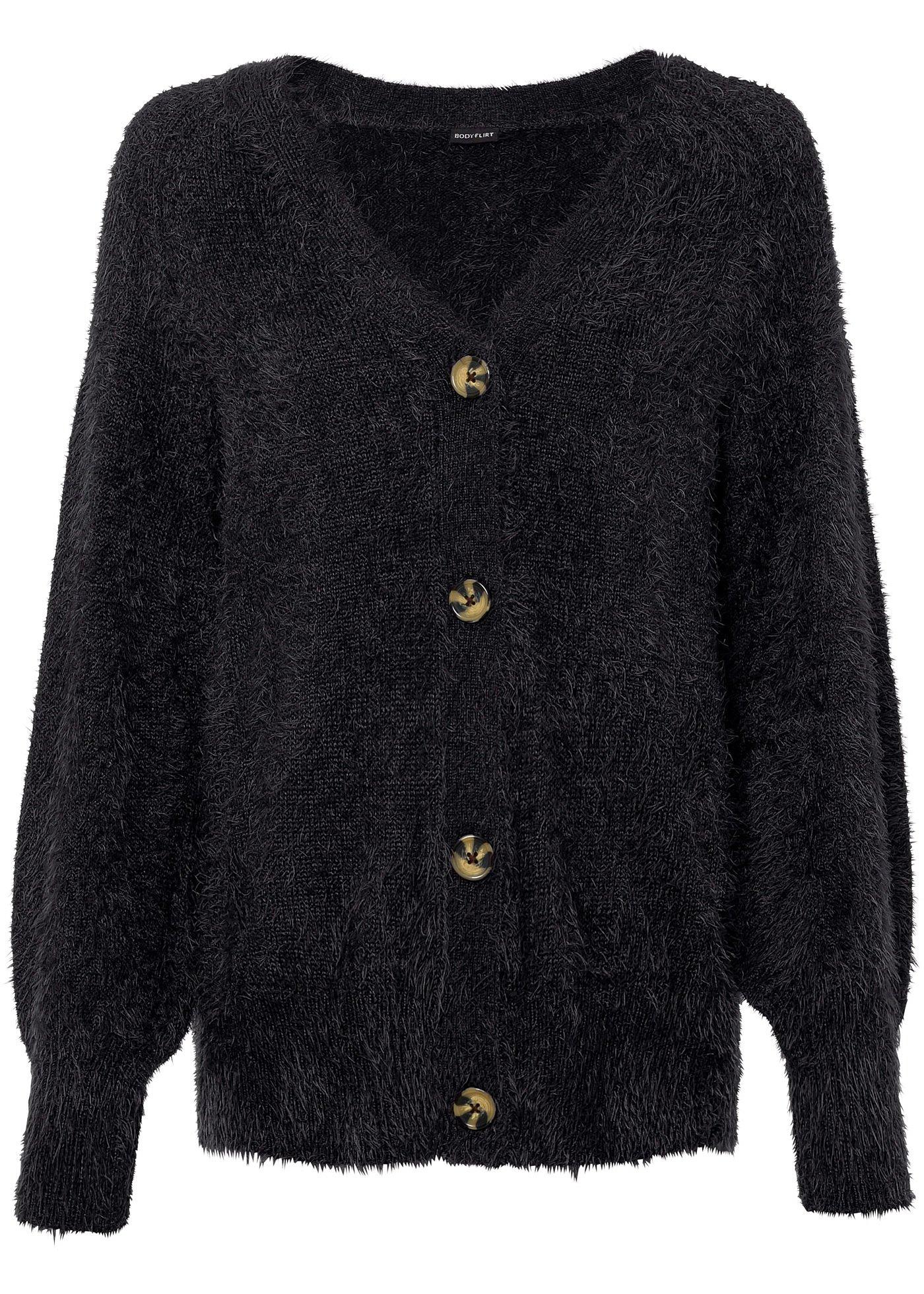 Gilet en maille duveteux