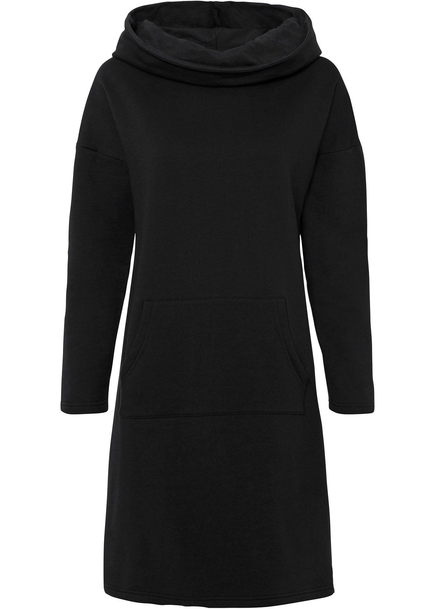 Robe sweat à col roulé ample