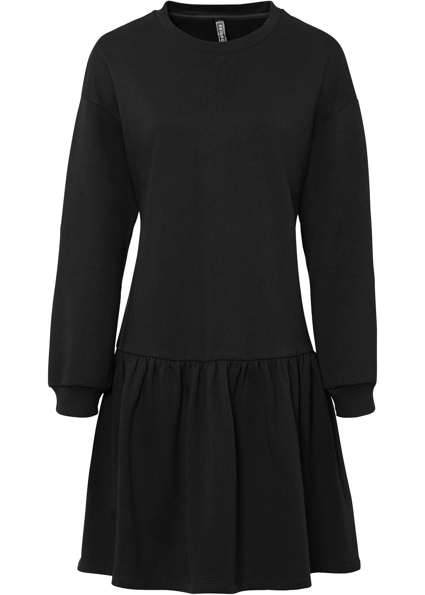 Robe sweat à volant