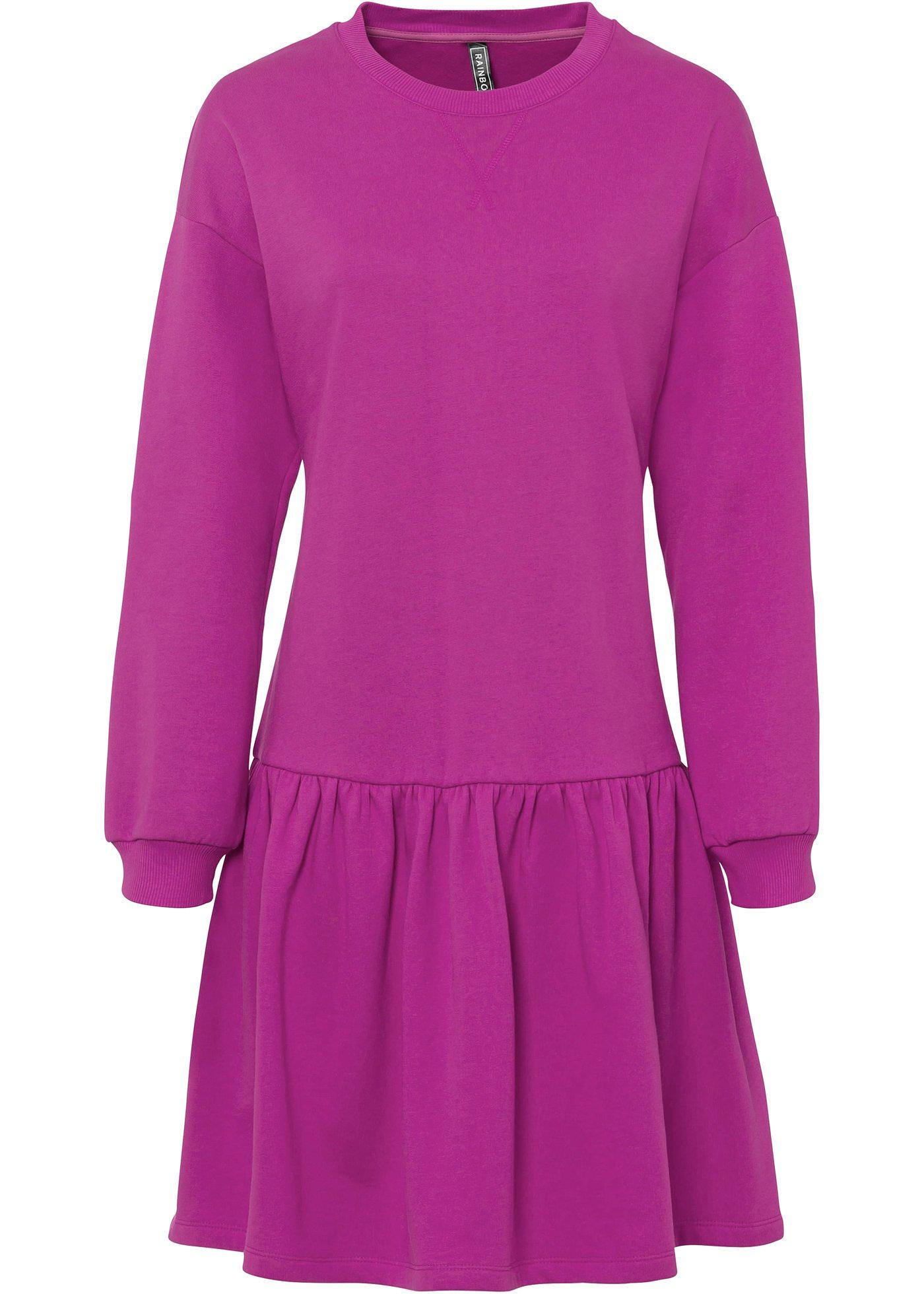 Robe sweat à volant