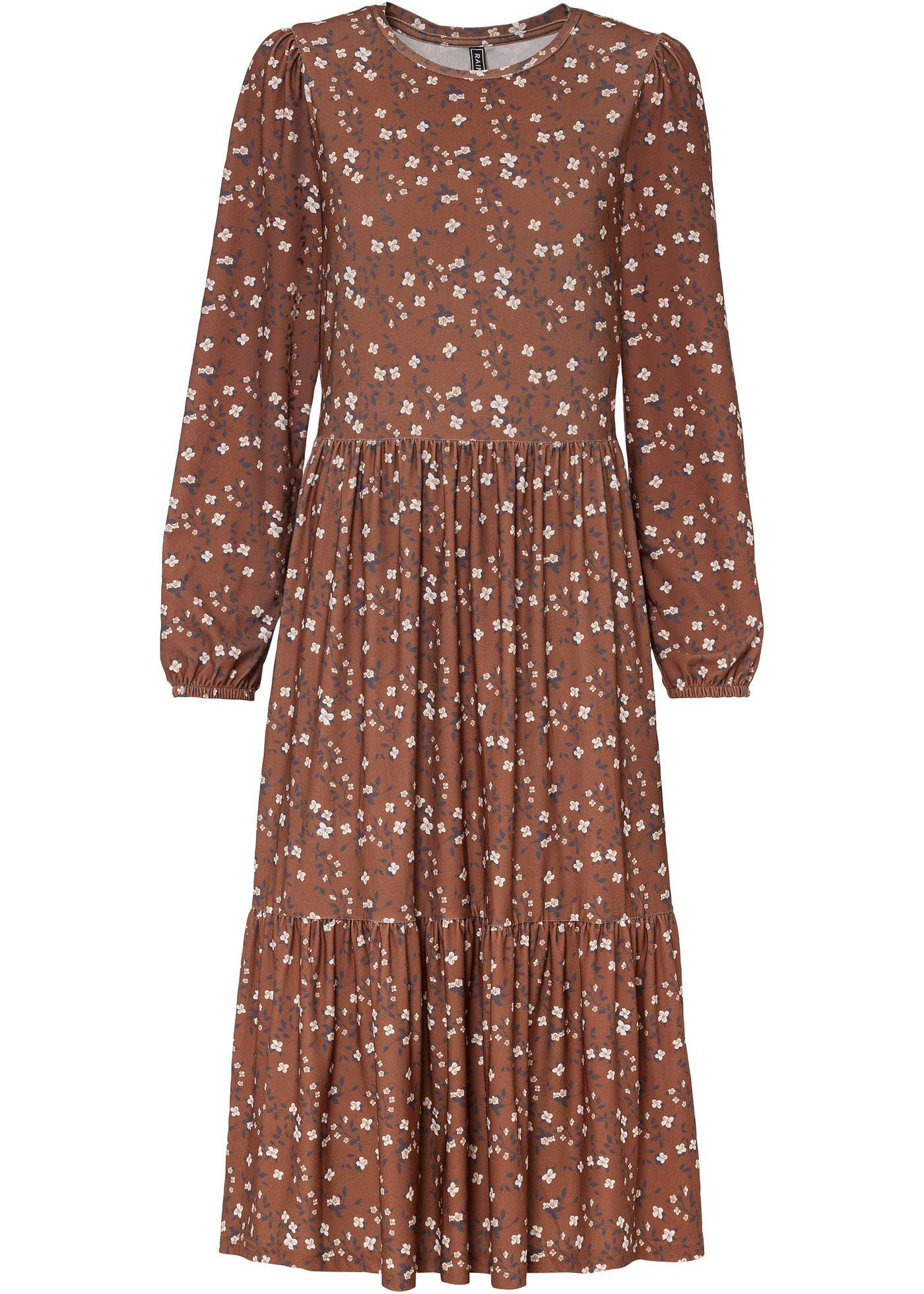 Robe midi à imprimé floral