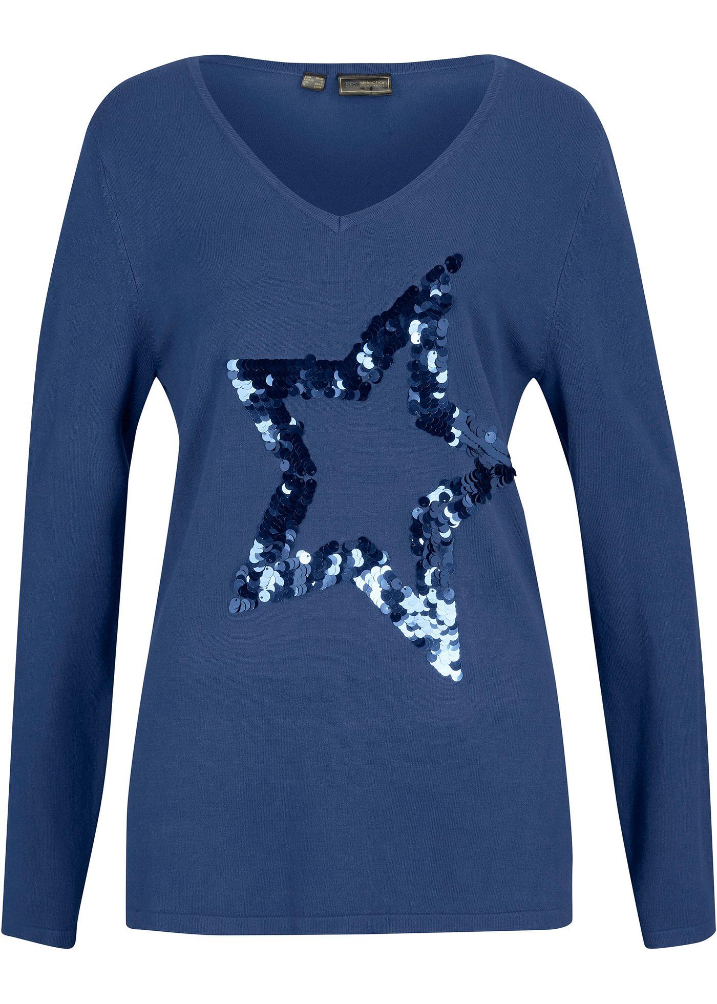 Pull long à paillettes avec viscose durable