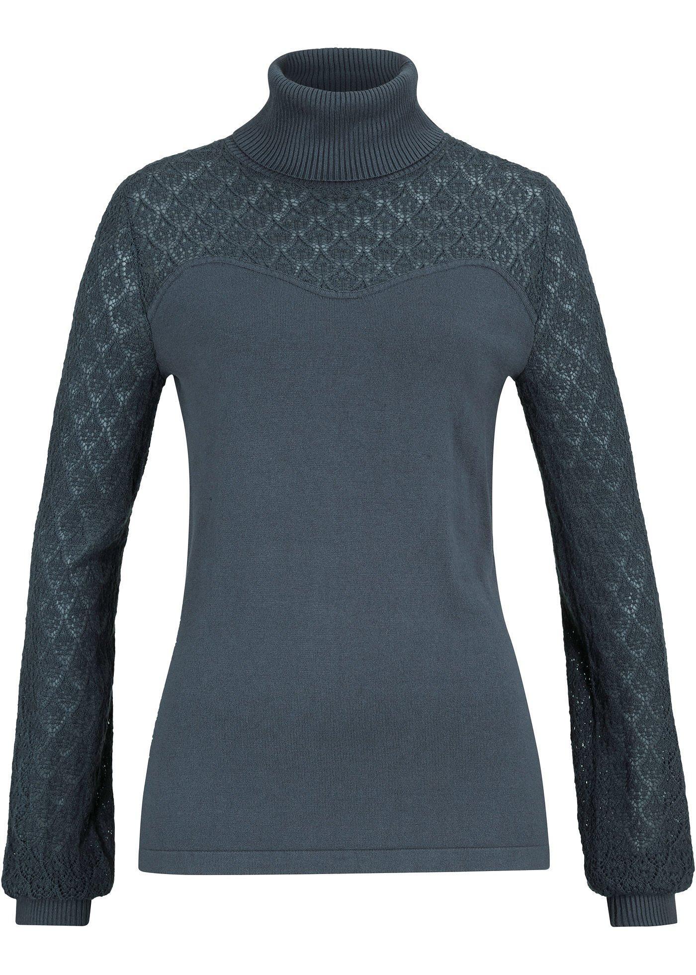 Pull en viscose avec motif ajouré