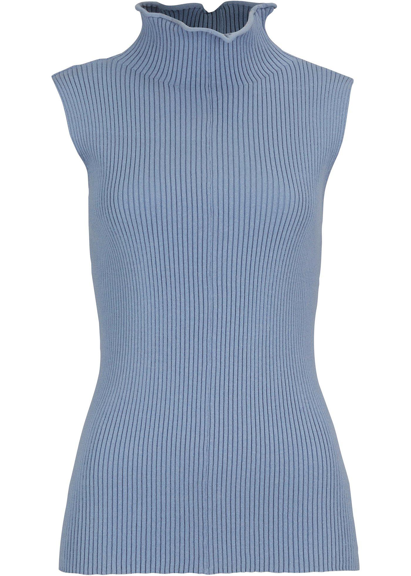 Pull col tortue sans manches