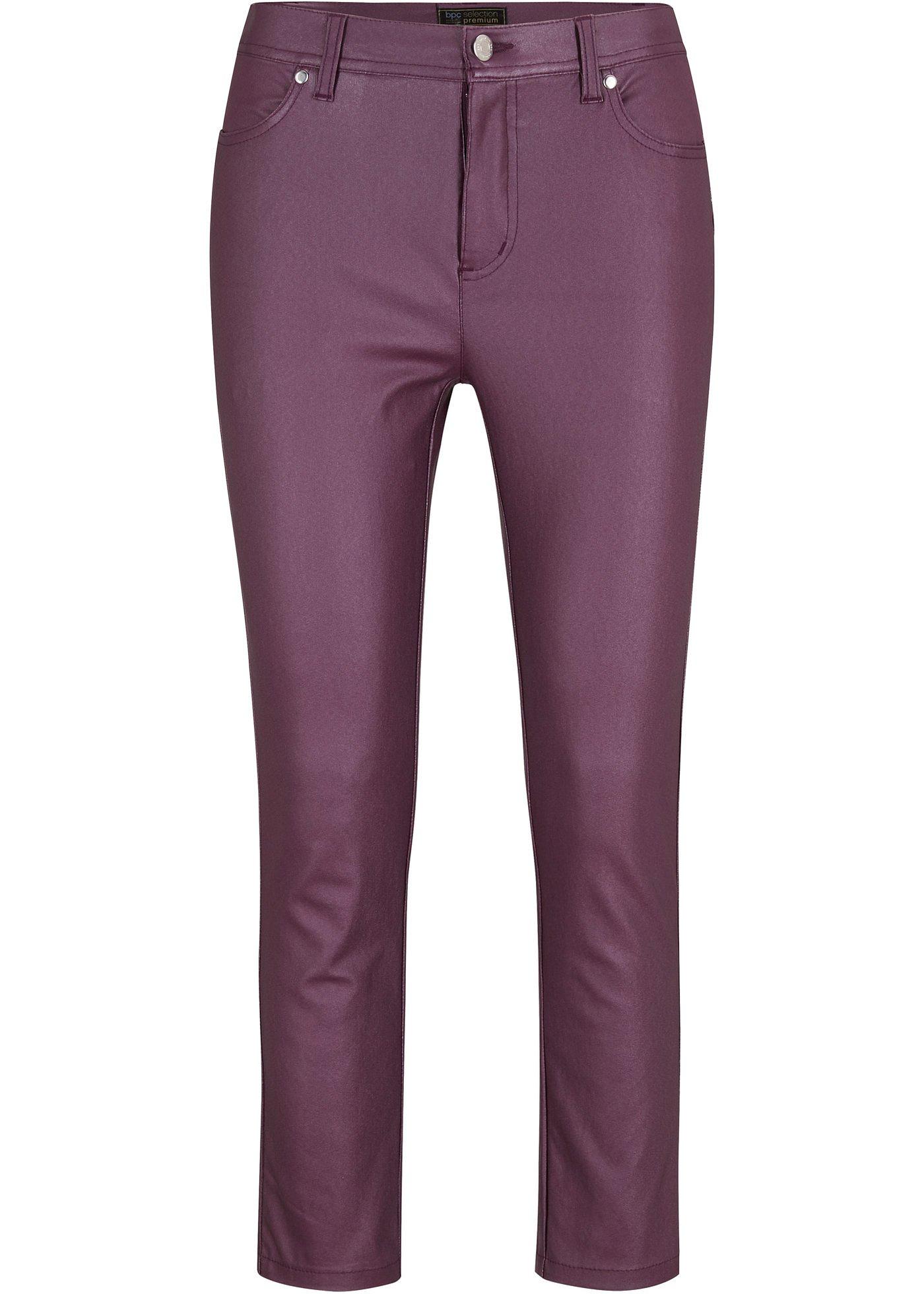 Pantalon 7/8 en synthétique imitation cuir
