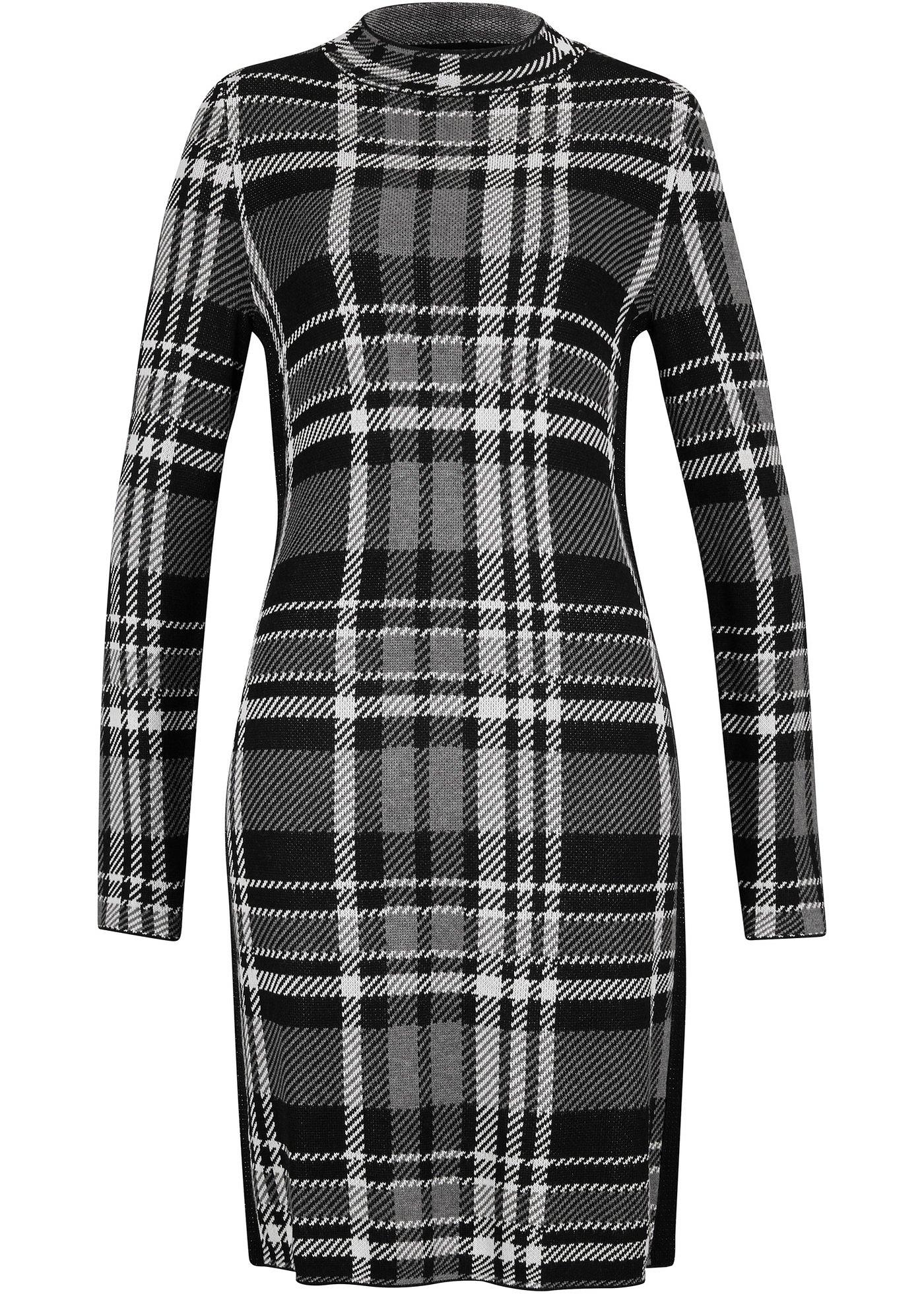 Robe en maille en viscose durable avec petits éléments brillants