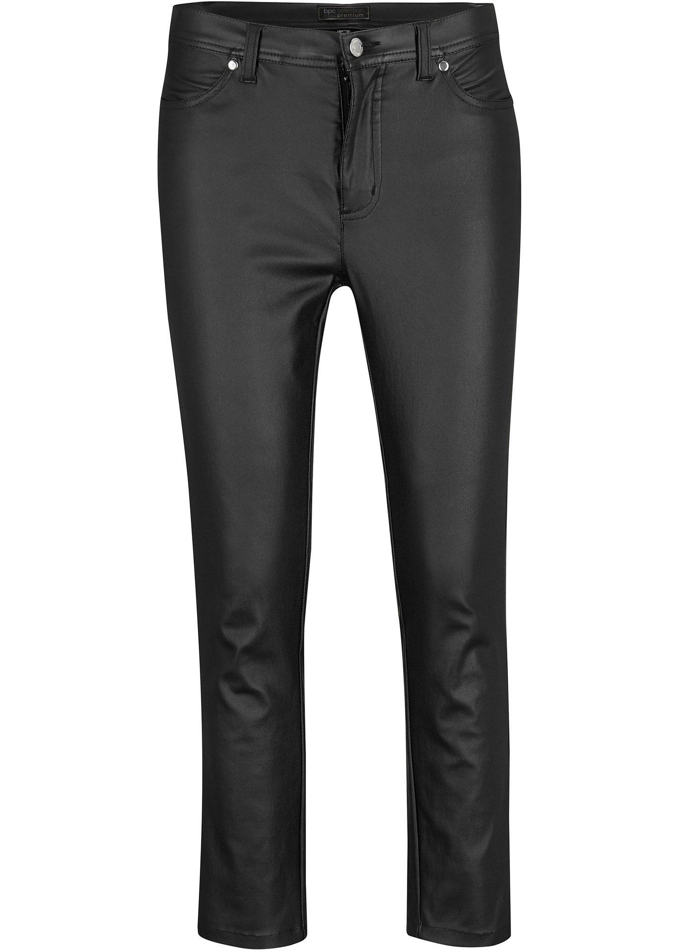 Pantalon 7/8 en synthétique imitation cuir