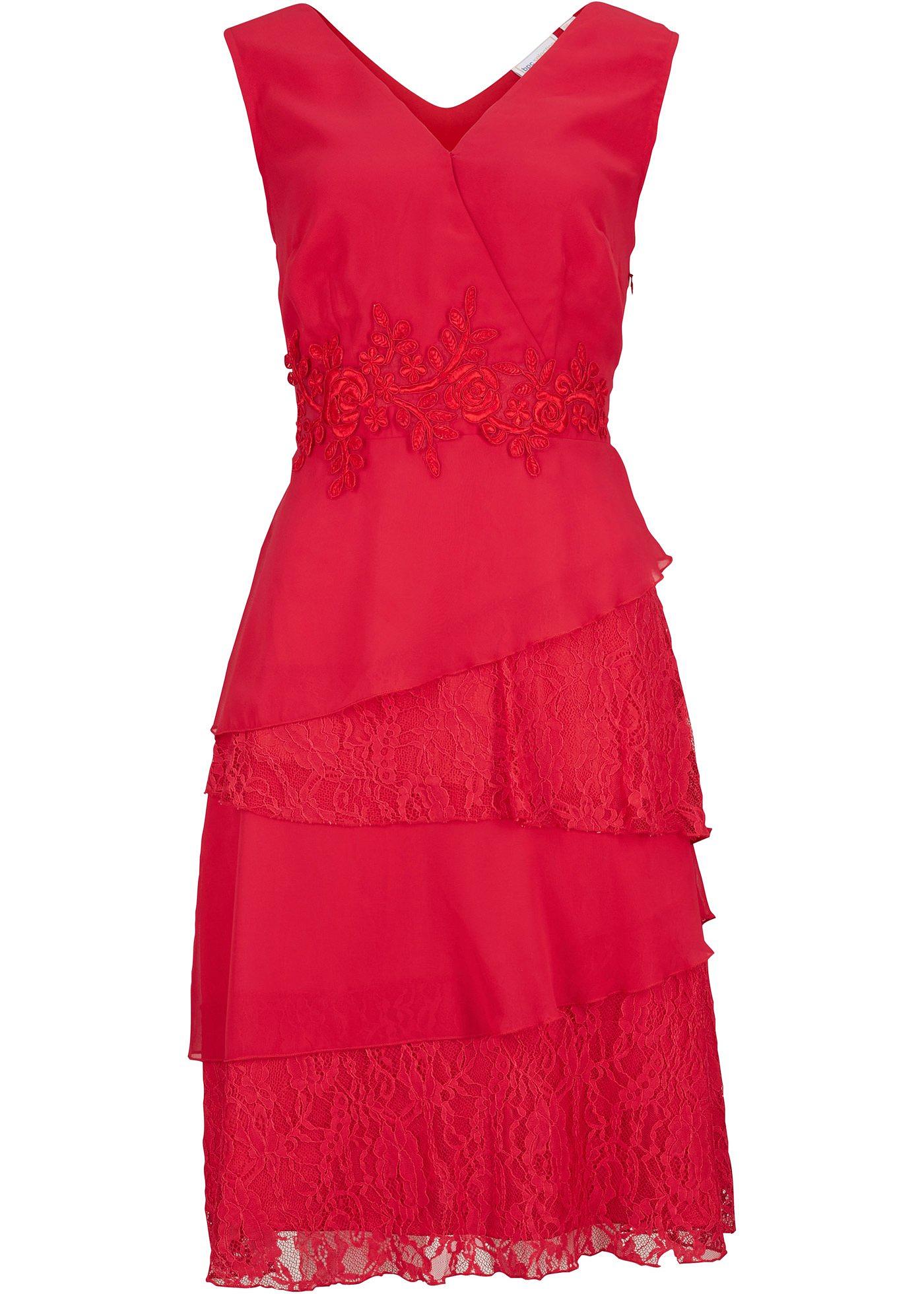 Robe en chiffon à dentelle