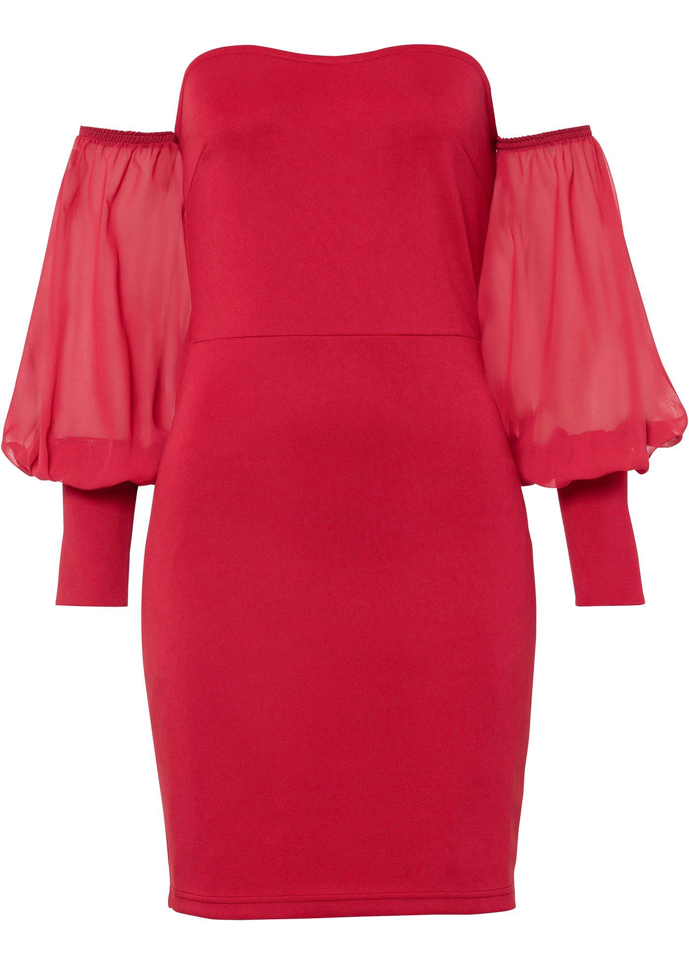 Robe bustier avec manches en chiffon