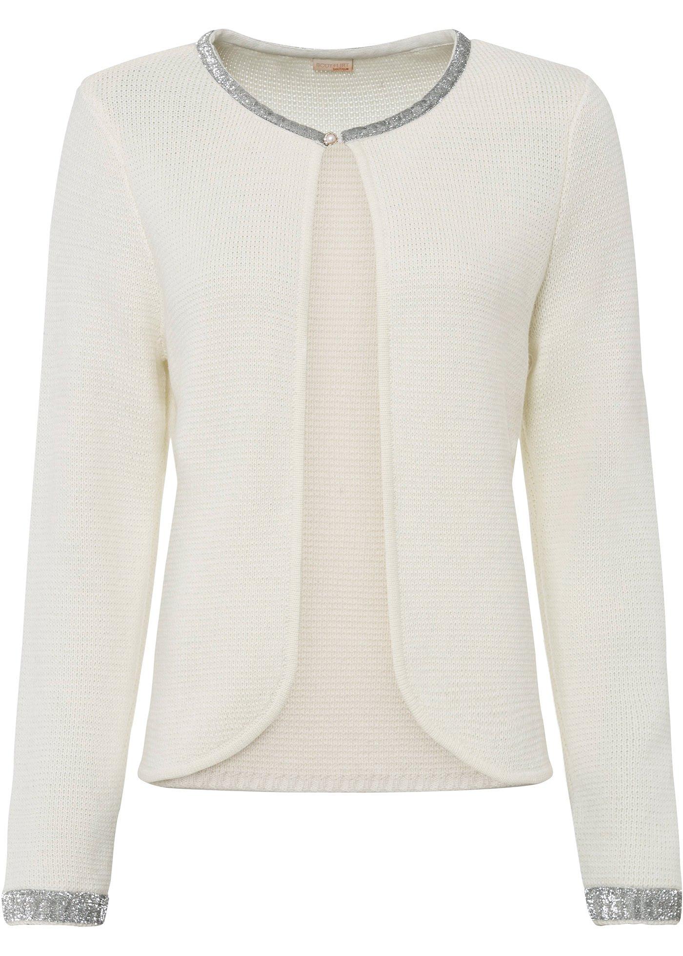 Gilet en maille avec bouton décoratif