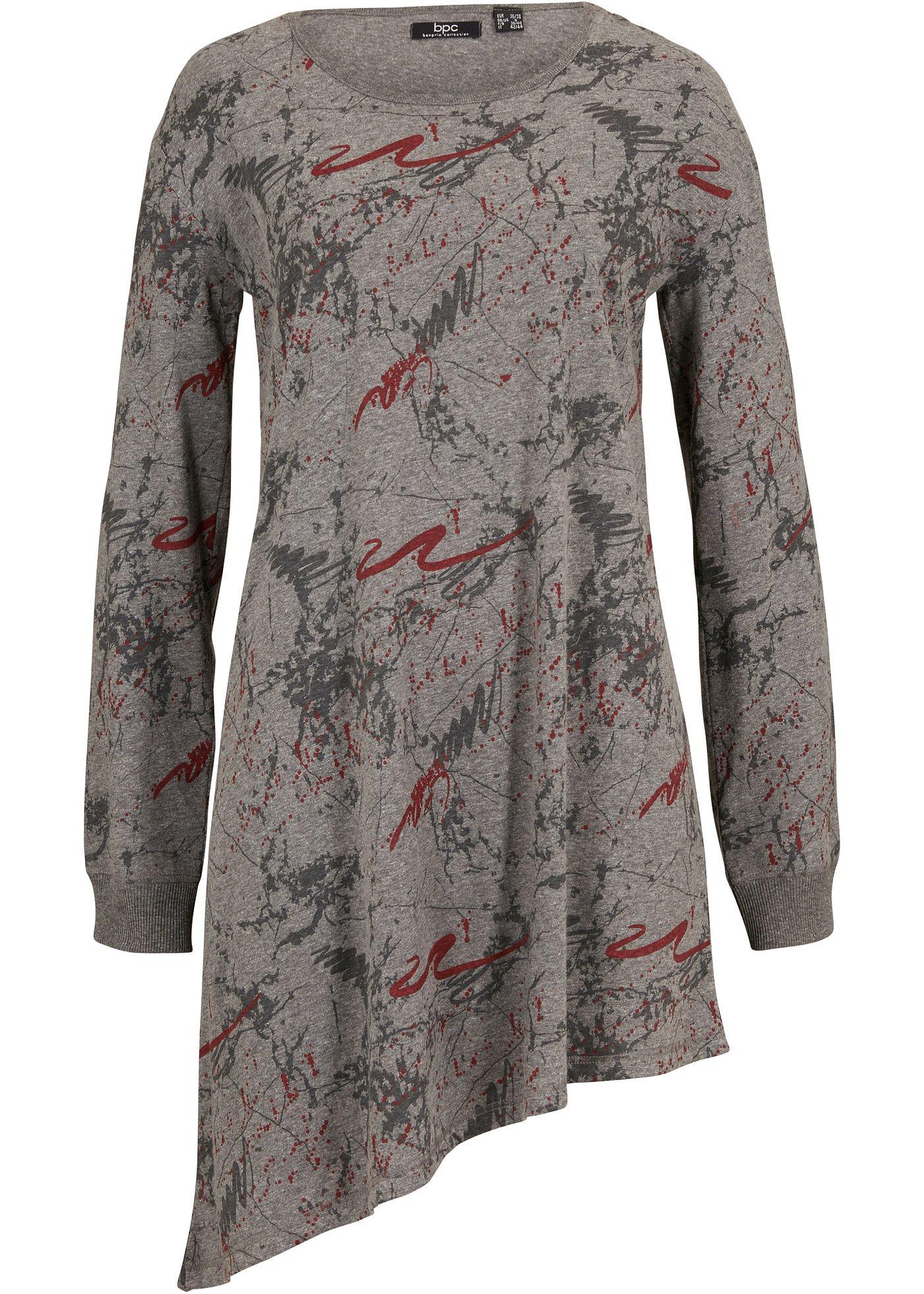 T-shirt à pans, manches longues