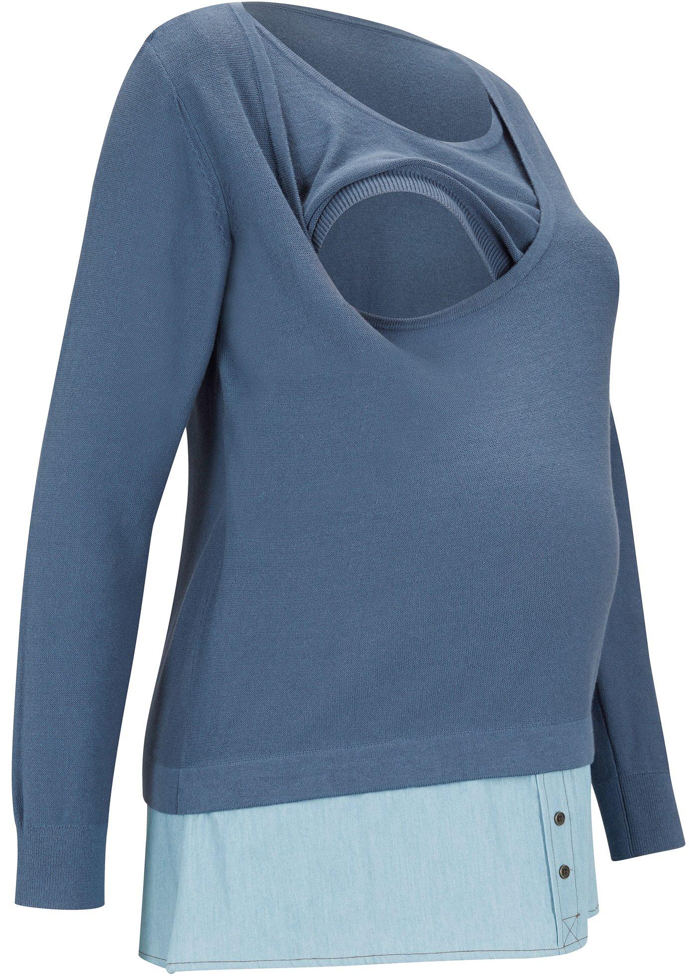 Pull de grossesse avec fonction allaitement style 2 en 1
