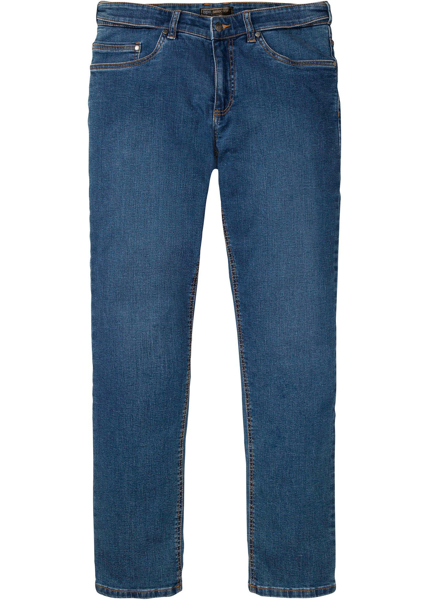 Jean multi-stretch avec empiècement taille confortable, Regular Fit Straight