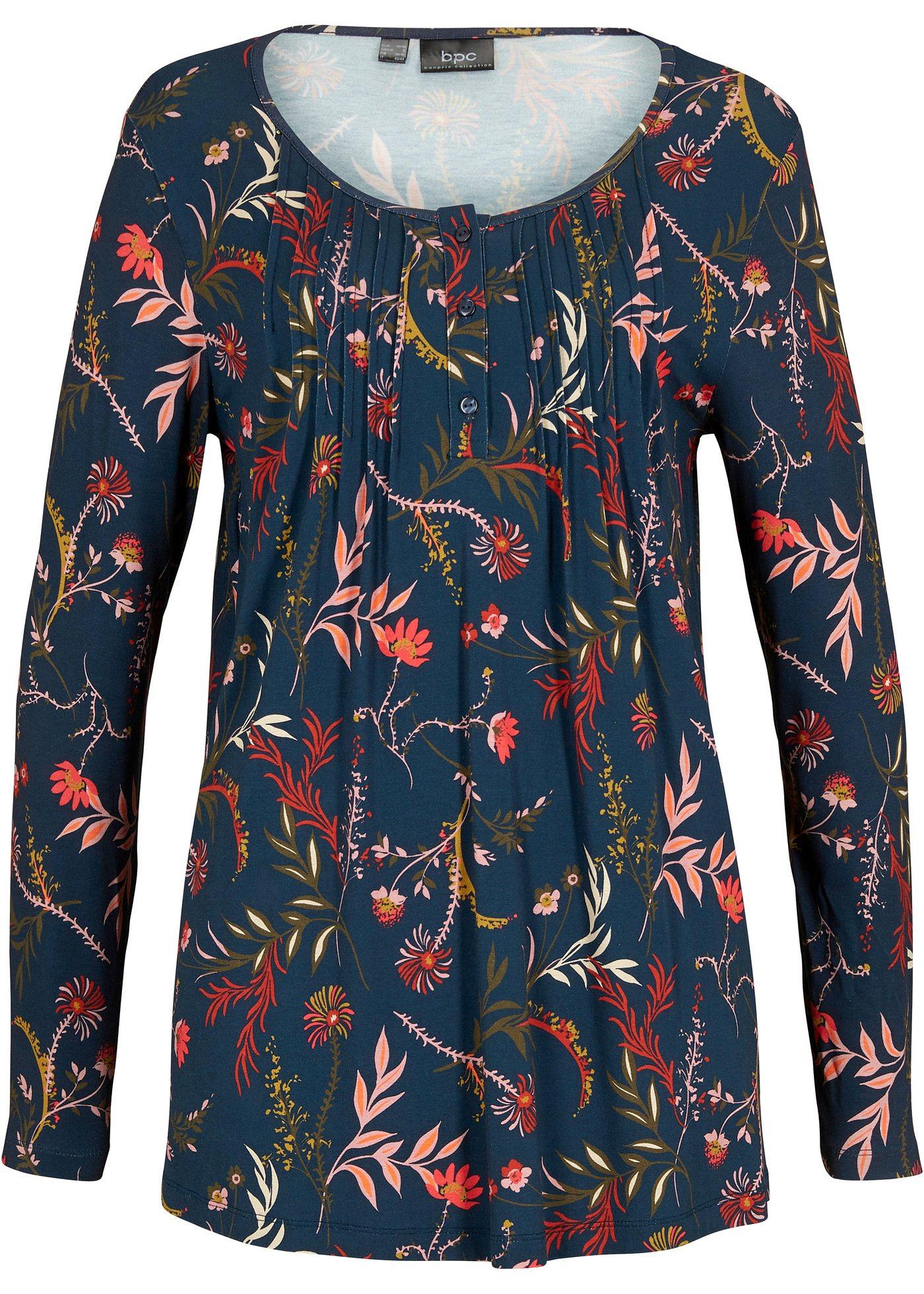 T-shirt manches longues à plis religieuse