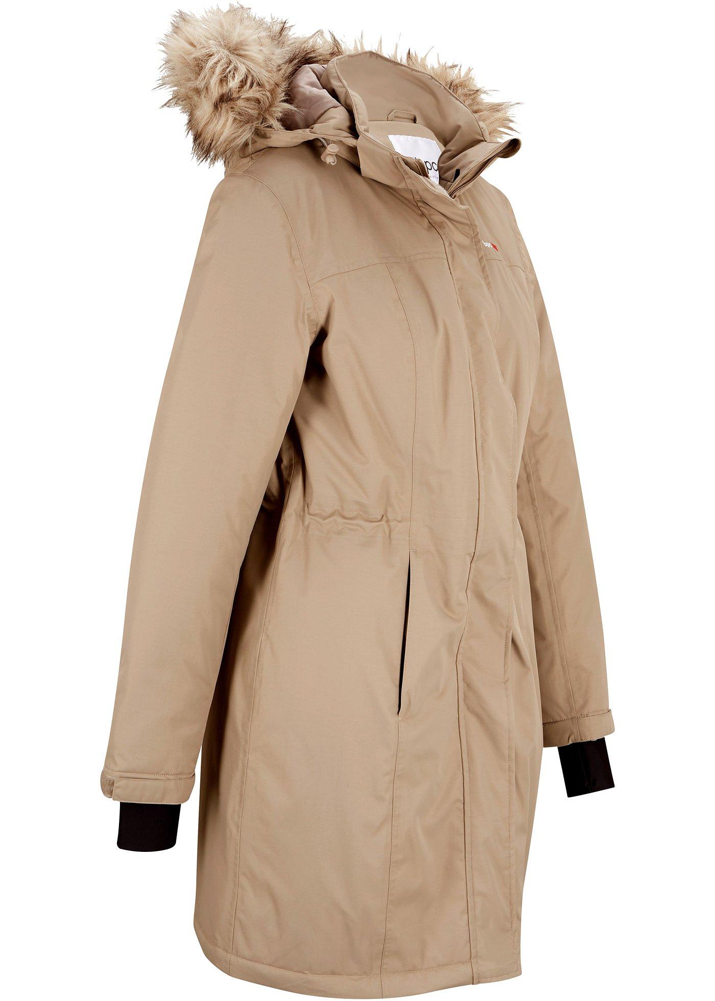 Manteau chaud et fonctionnel avec synthétique imitation fourrure