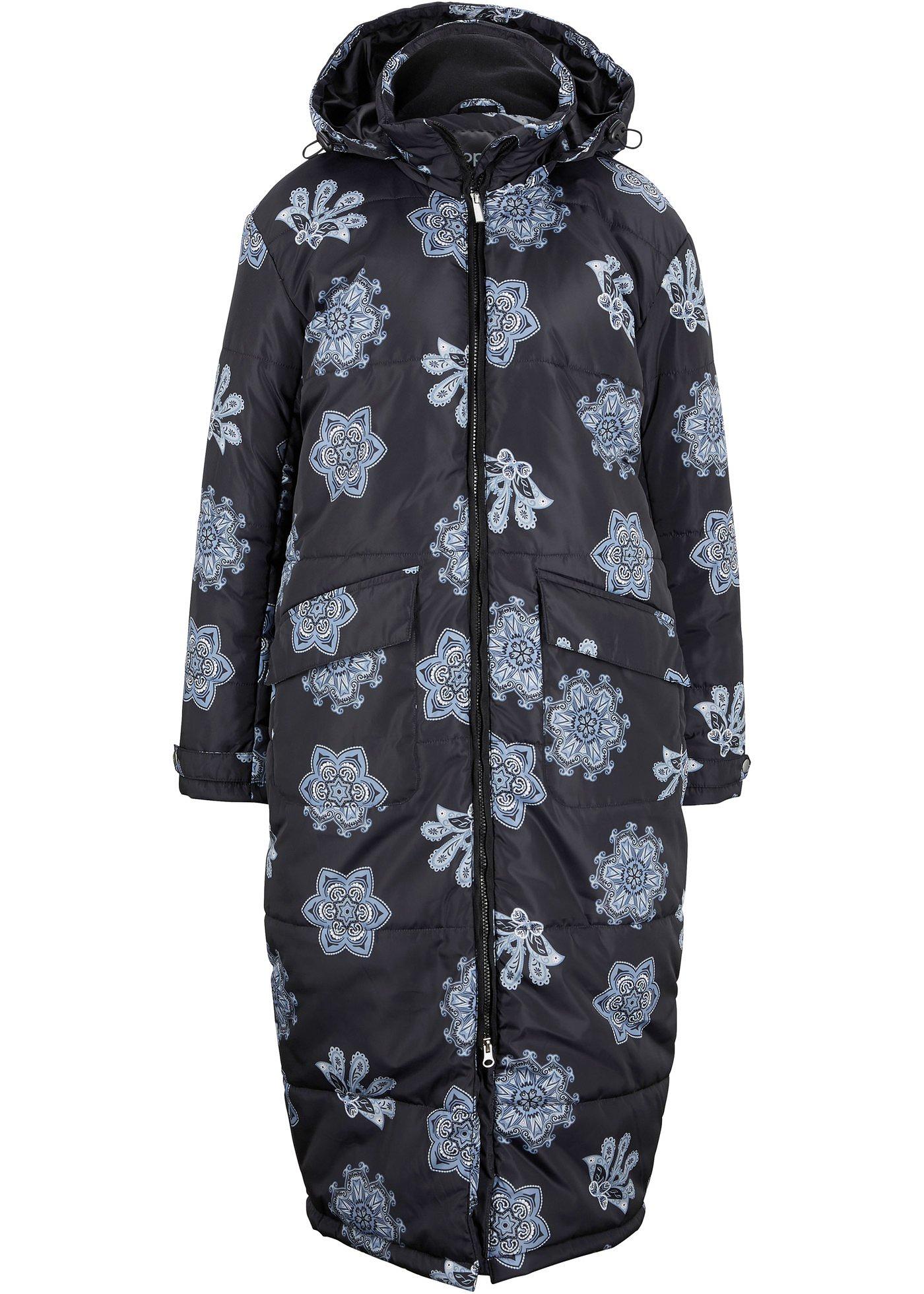 Manteau matelassé en forme de O avec capuche