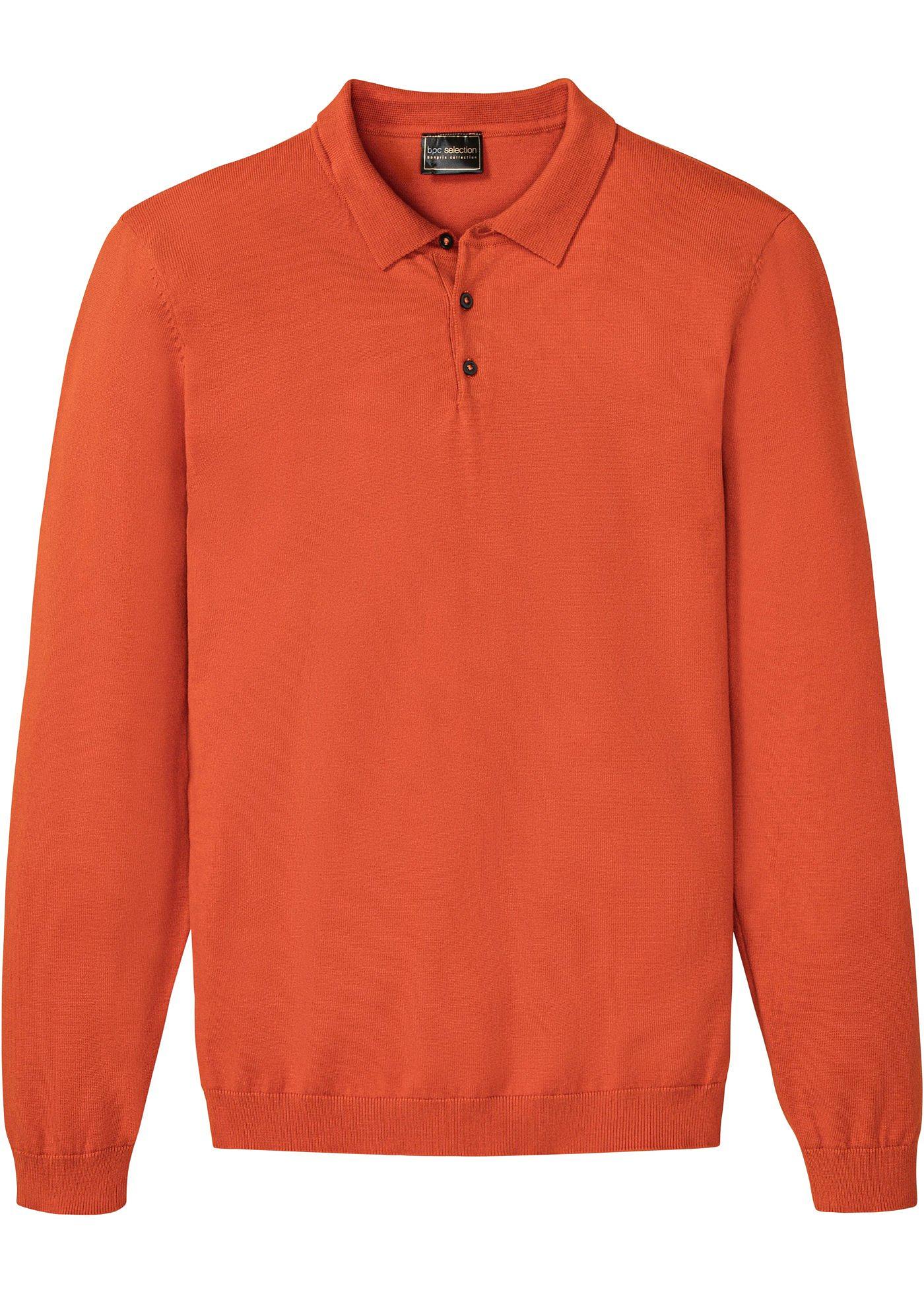 Pull col polo en maille fine