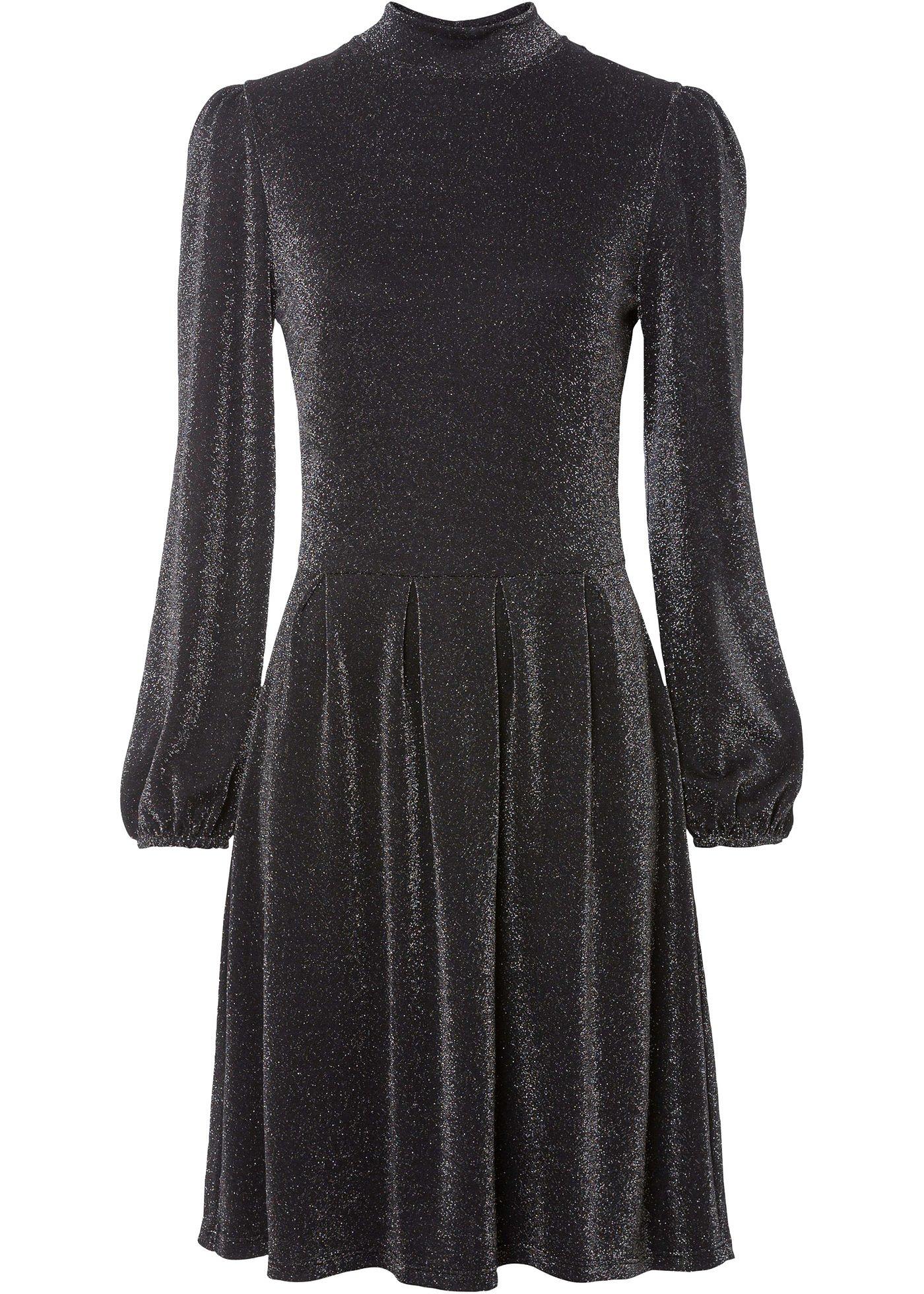 Robe en jersey avec effet brillant