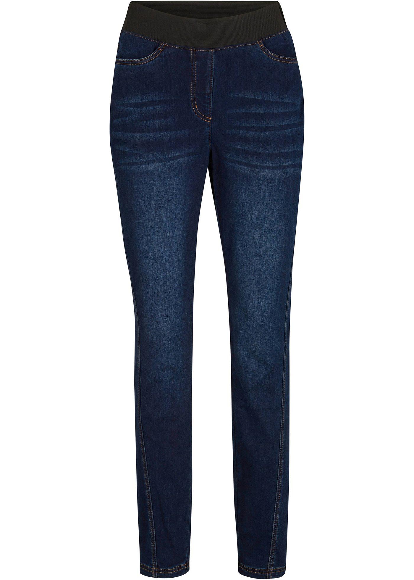 Jean thermo avec couture latérale avancée et taille confortable