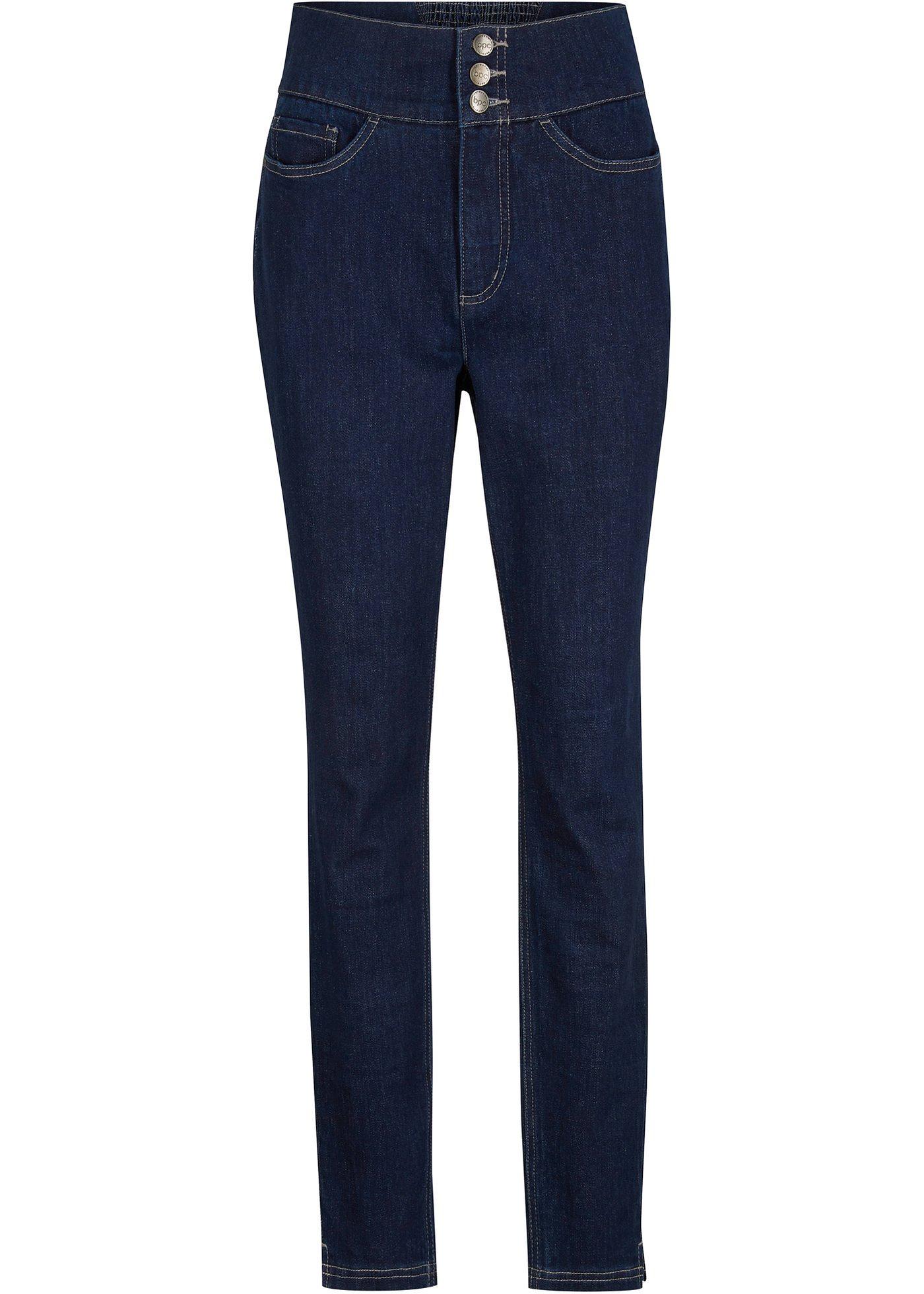 Jegging Skinny taille haute avec large empiècement, Straight