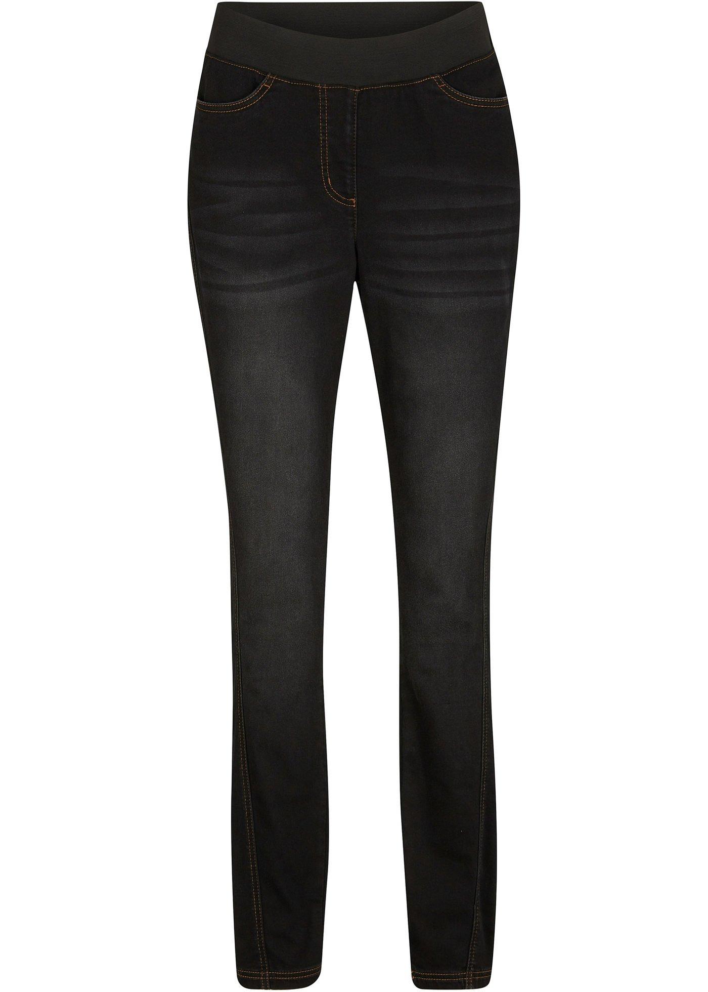 Jean thermo avec couture latérale avancée et taille confortable