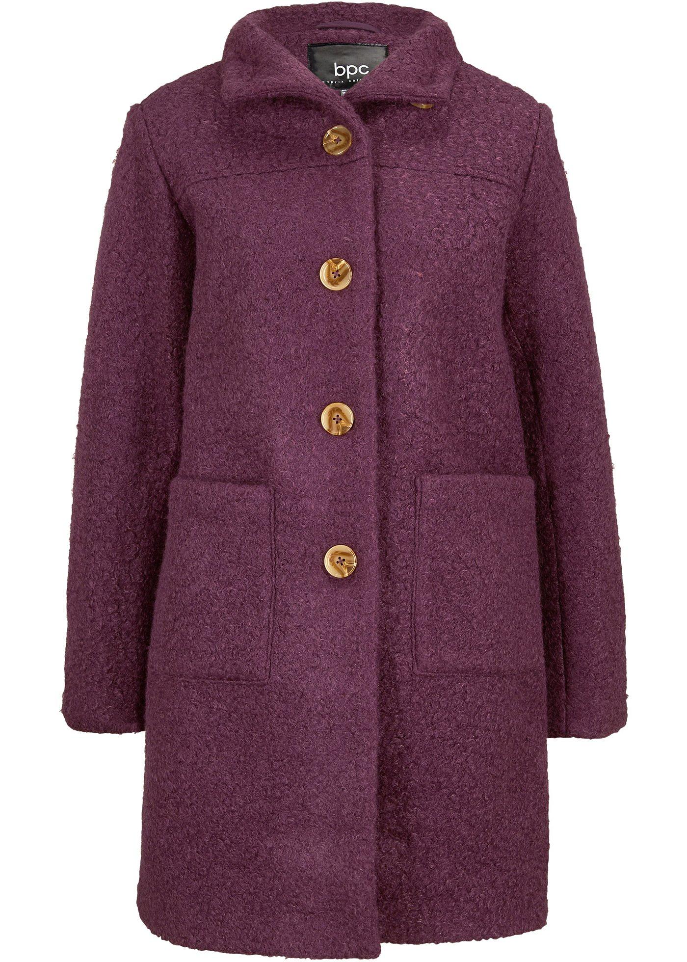 Manteau en bouclé avec poches