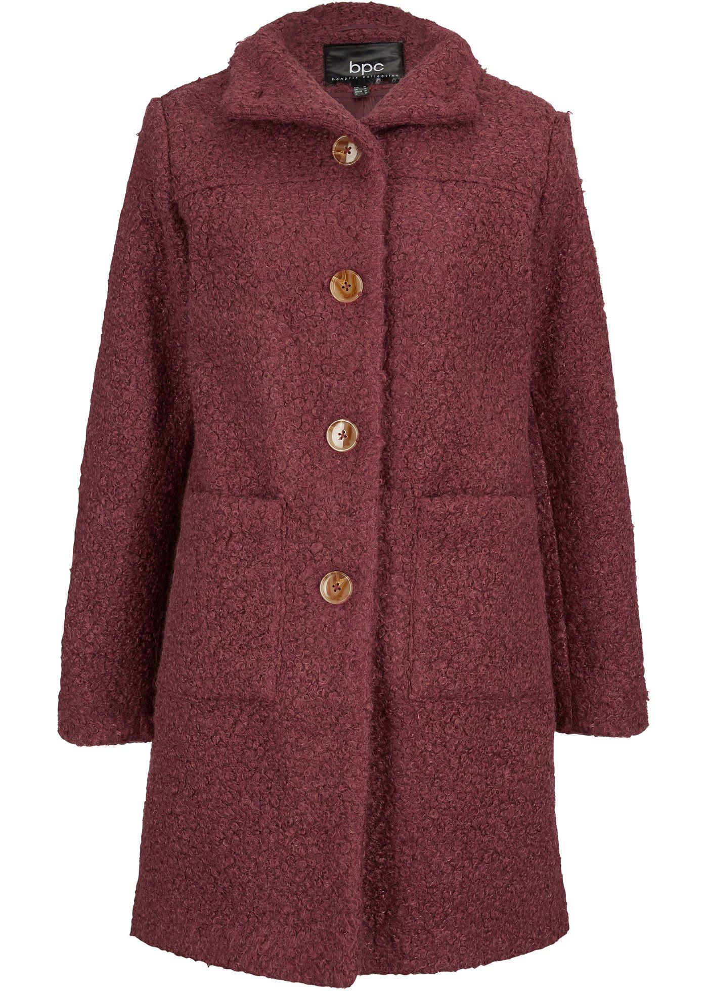 Manteau en bouclé avec poches