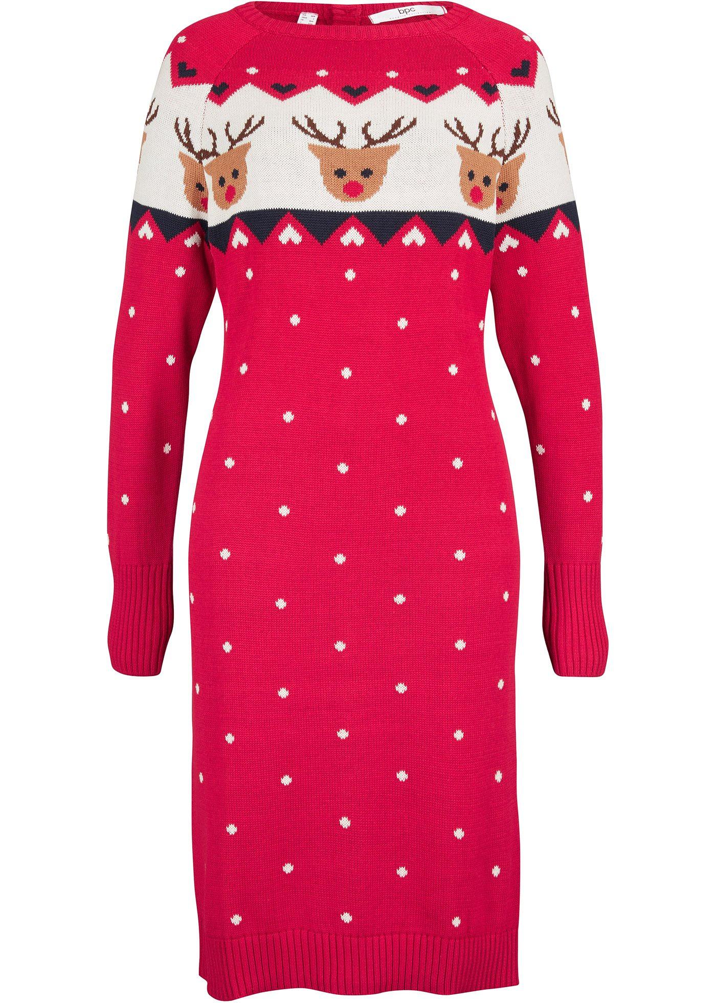 Robe de Noël en maille renne