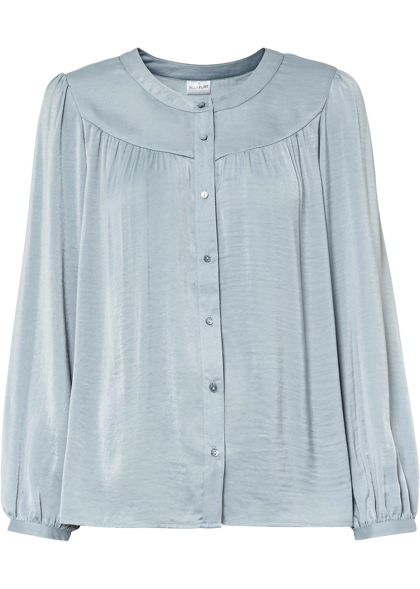 Blouse en satin avec polyester recyclé