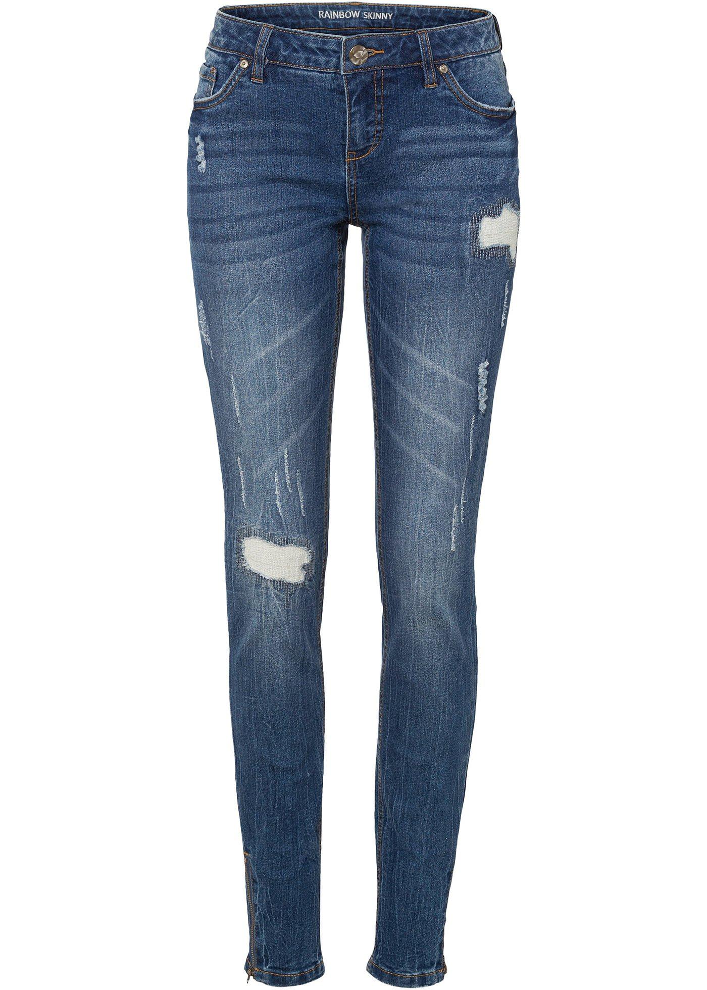 Jean skinny avec zip