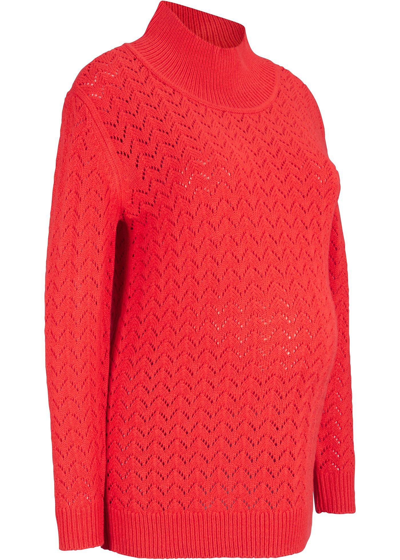 Pull de grossesse à motif ajouré