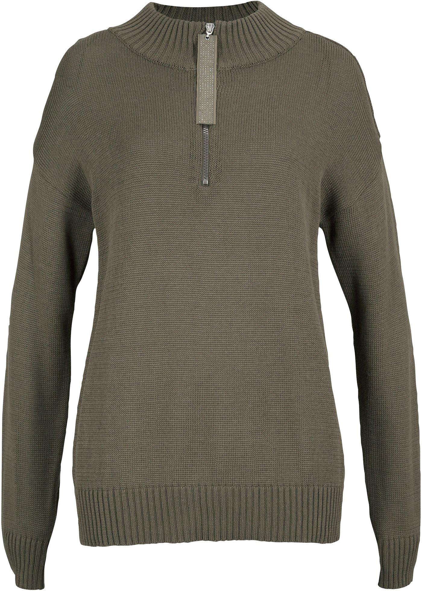 Pull avec zip brillant