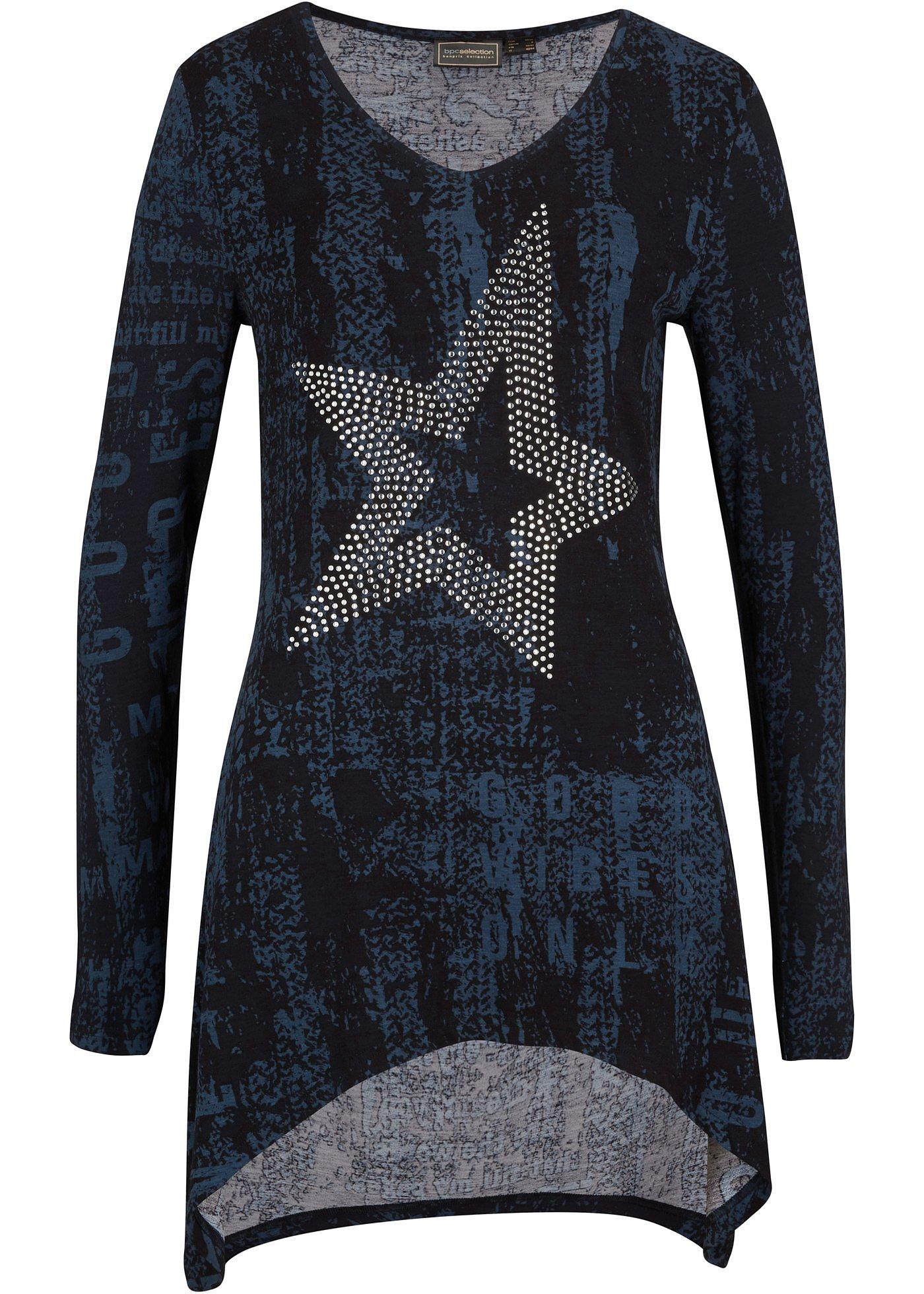 T-shirt manches longues à pans avec viscose durable